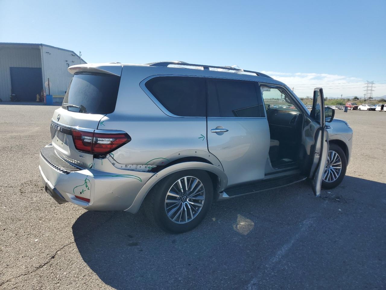 2023 Nissan Armada Sl Silver vin: JN8AY2BA2P9402174
