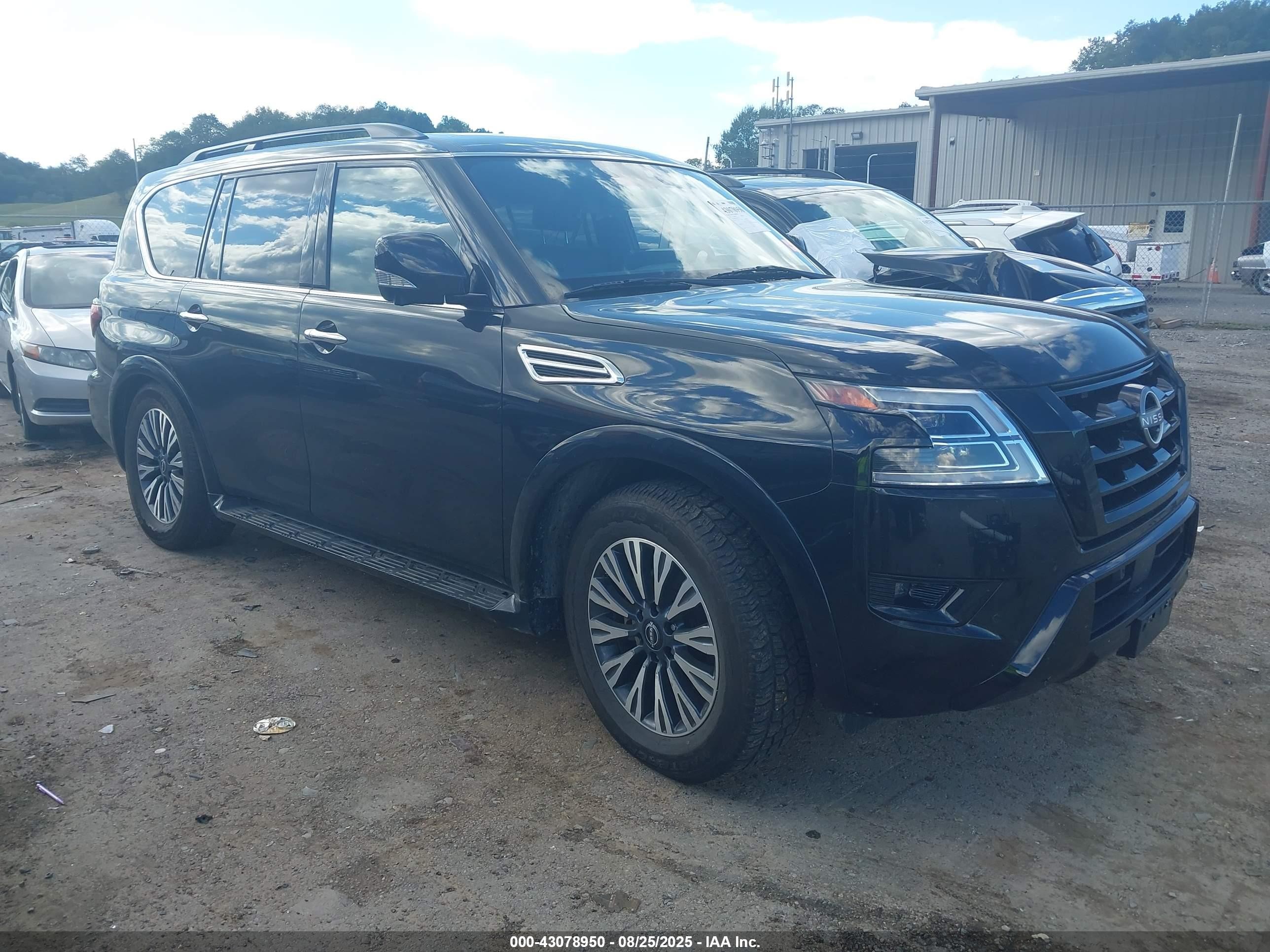 2023 Nissan Armada Sl 4wd Black vin: JN8AY2BB3P9832658
