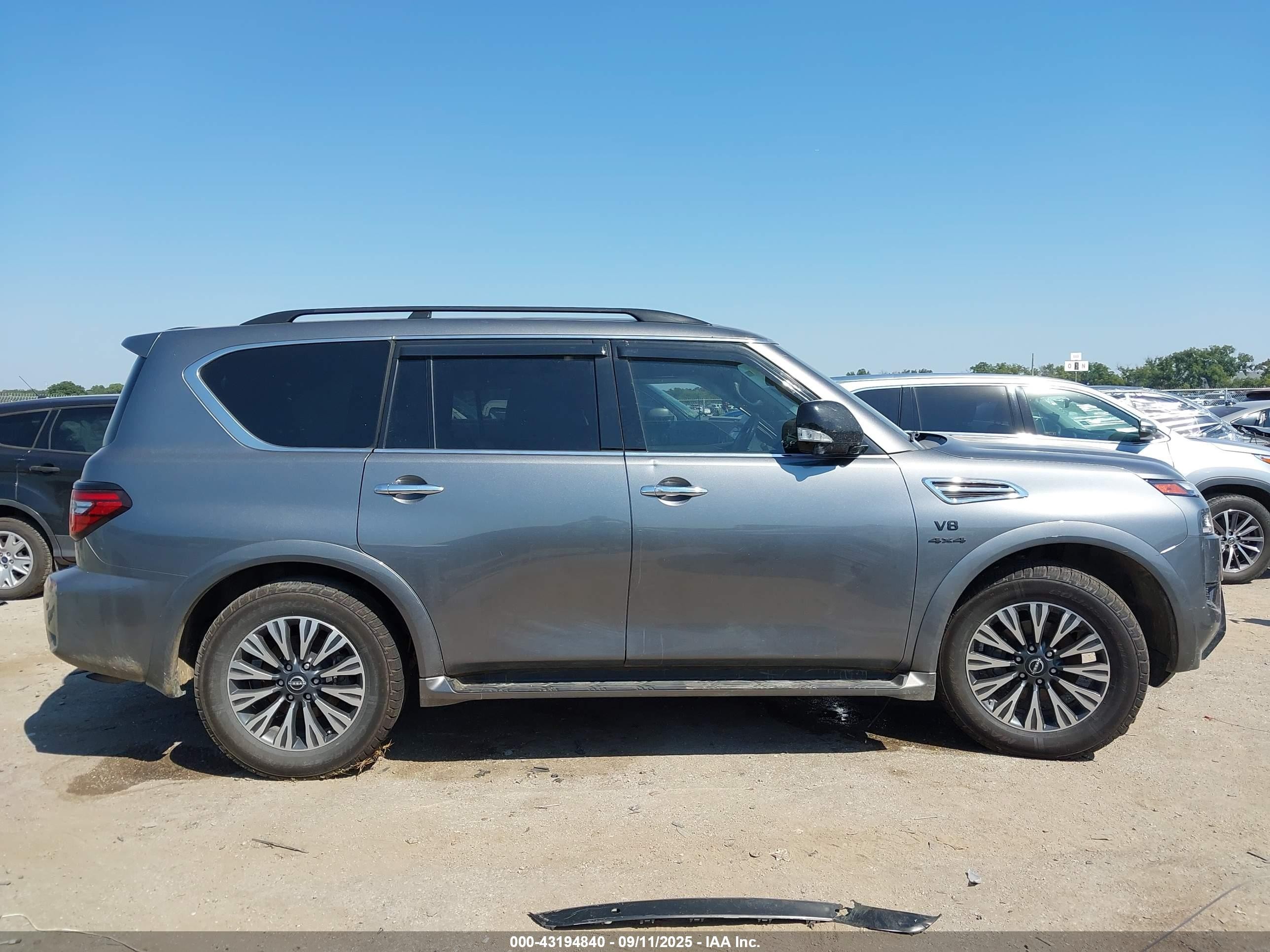 2022 Nissan Armada Sl 4wd Gray vin: JN8AY2BB8N9811074