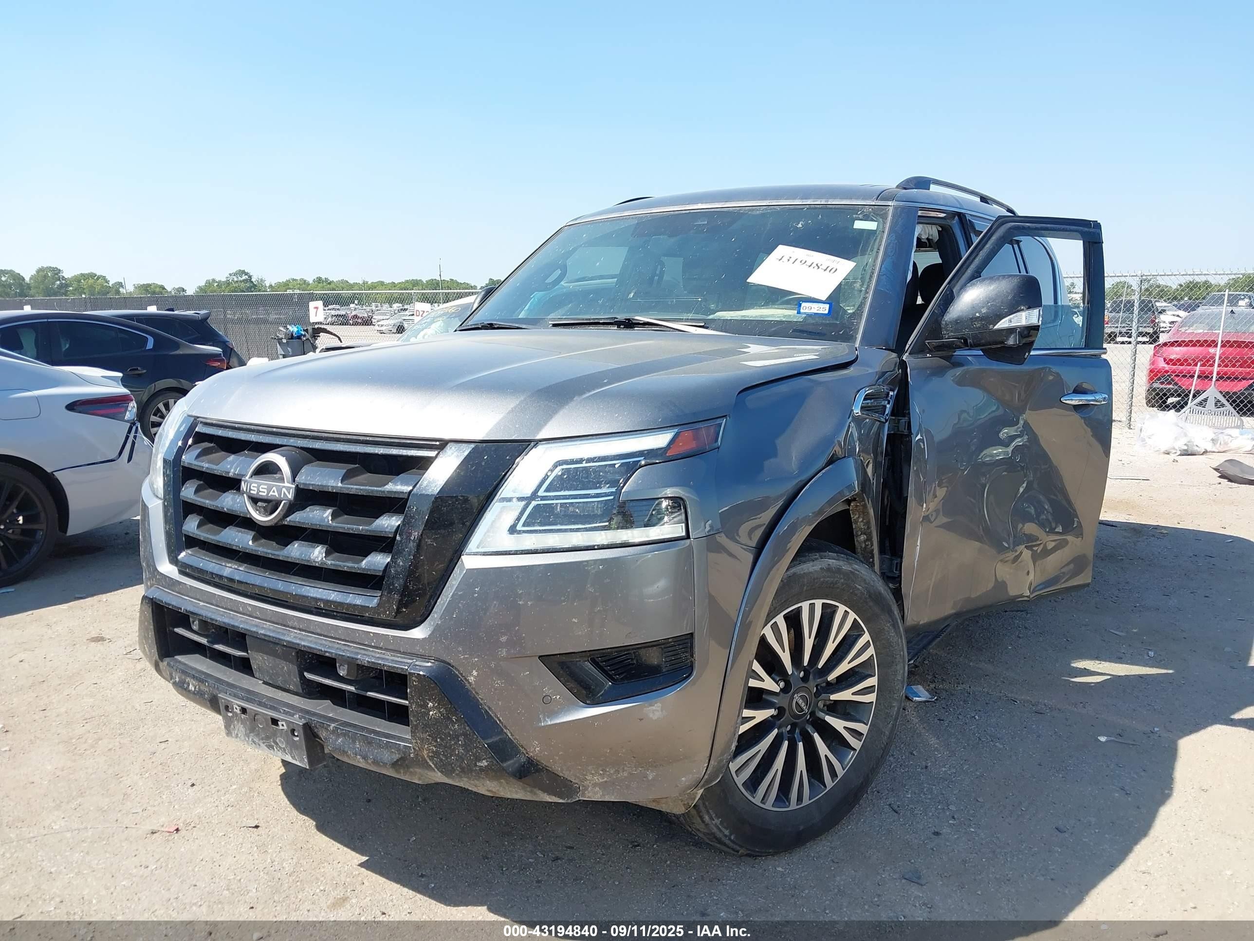 2022 Nissan Armada Sl 4wd Gray vin: JN8AY2BB8N9811074