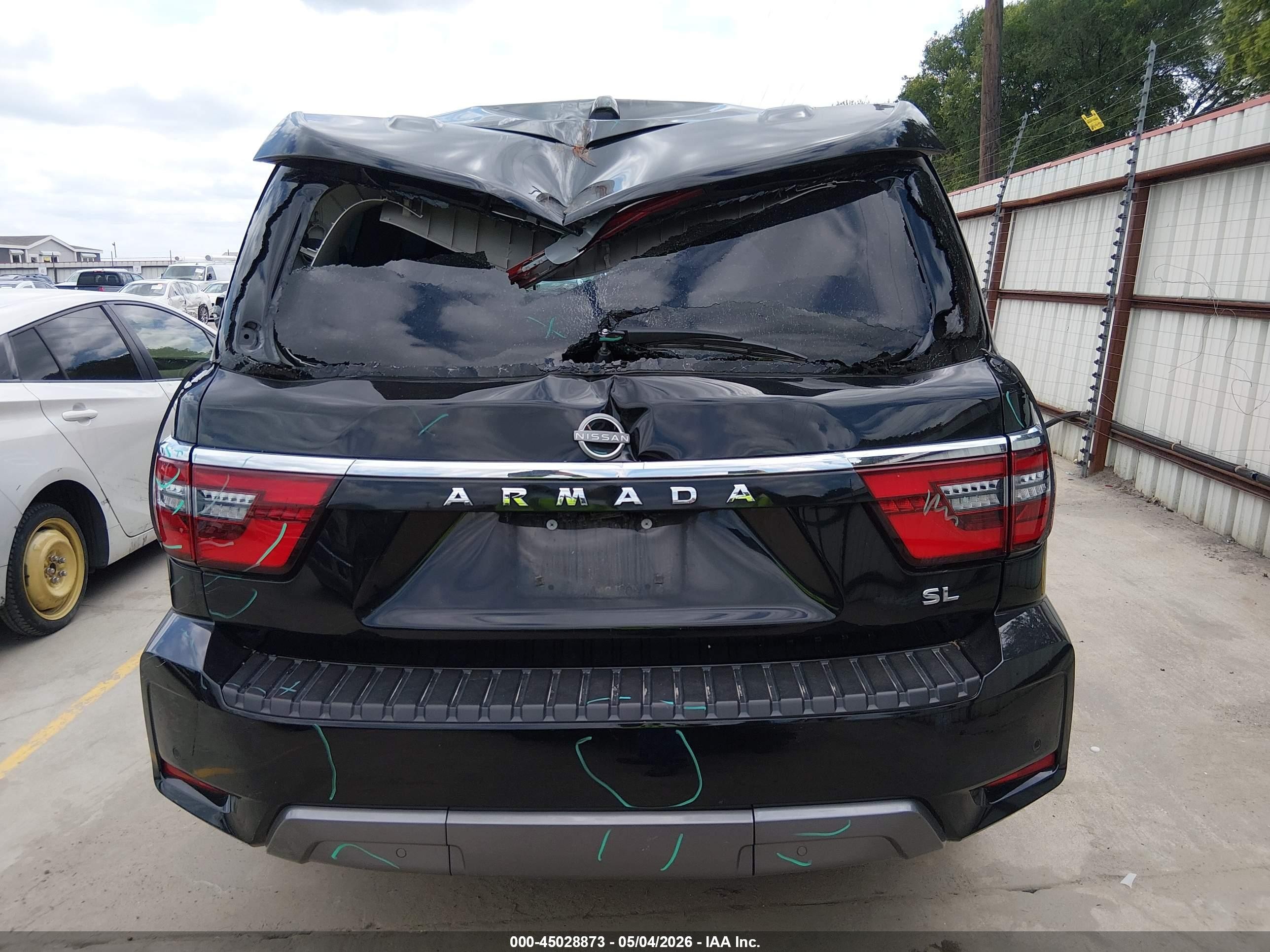 2023 Nissan Armada Sl 2wd Black vin: JN8AY2BCXP9180100