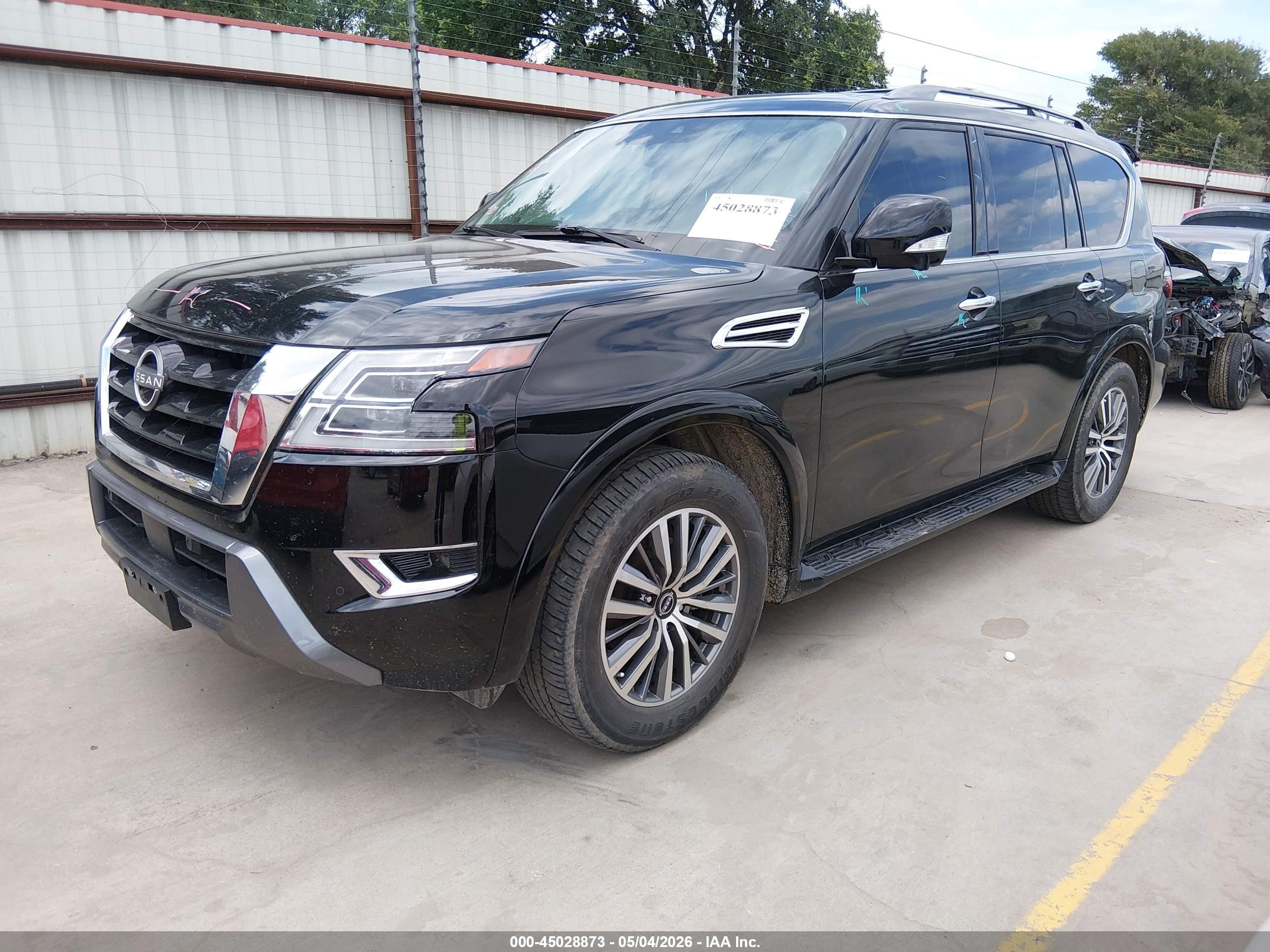 2023 Nissan Armada Sl 2wd Black vin: JN8AY2BCXP9180100