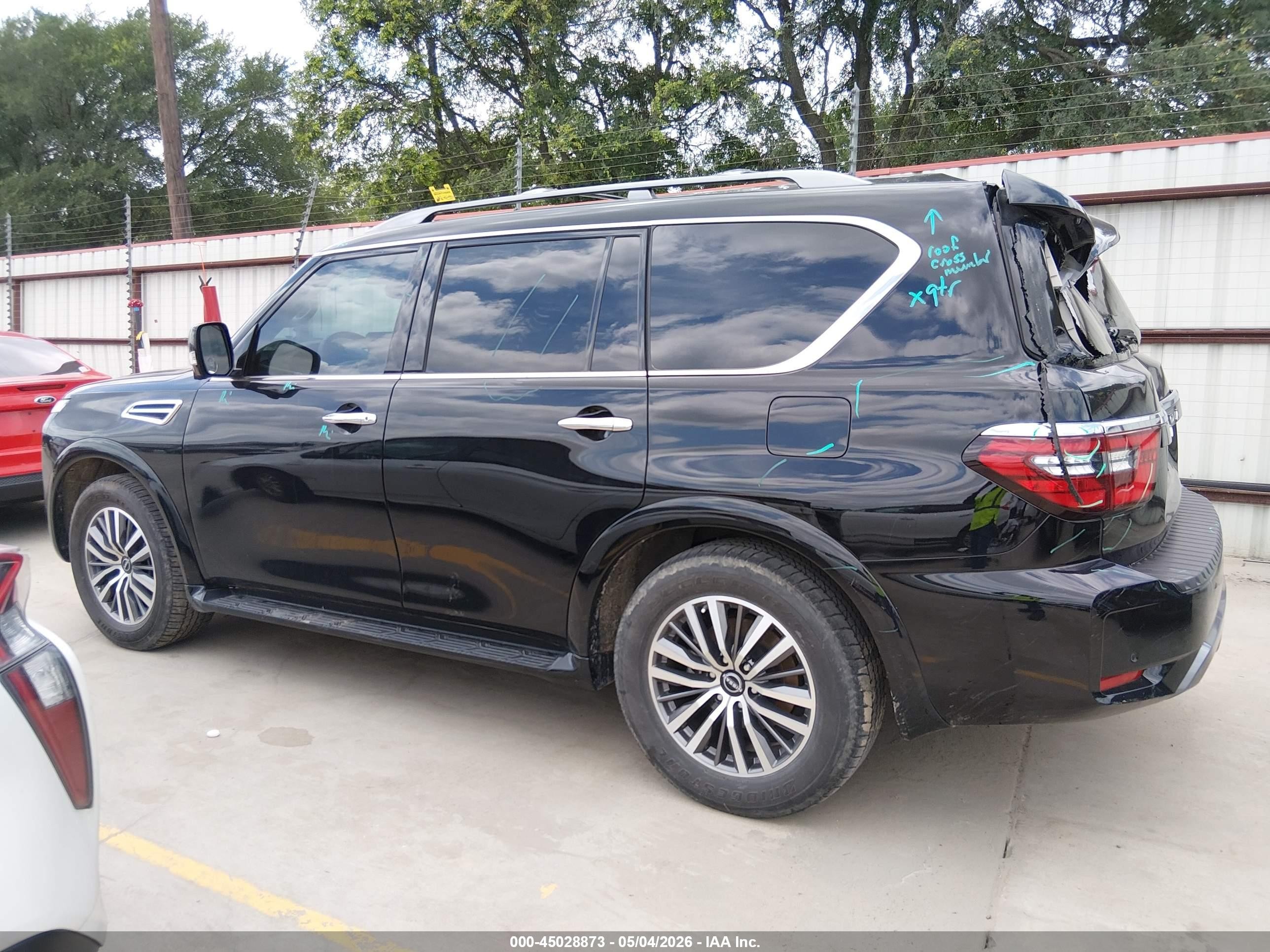 2023 Nissan Armada Sl 2wd Black vin: JN8AY2BCXP9180100