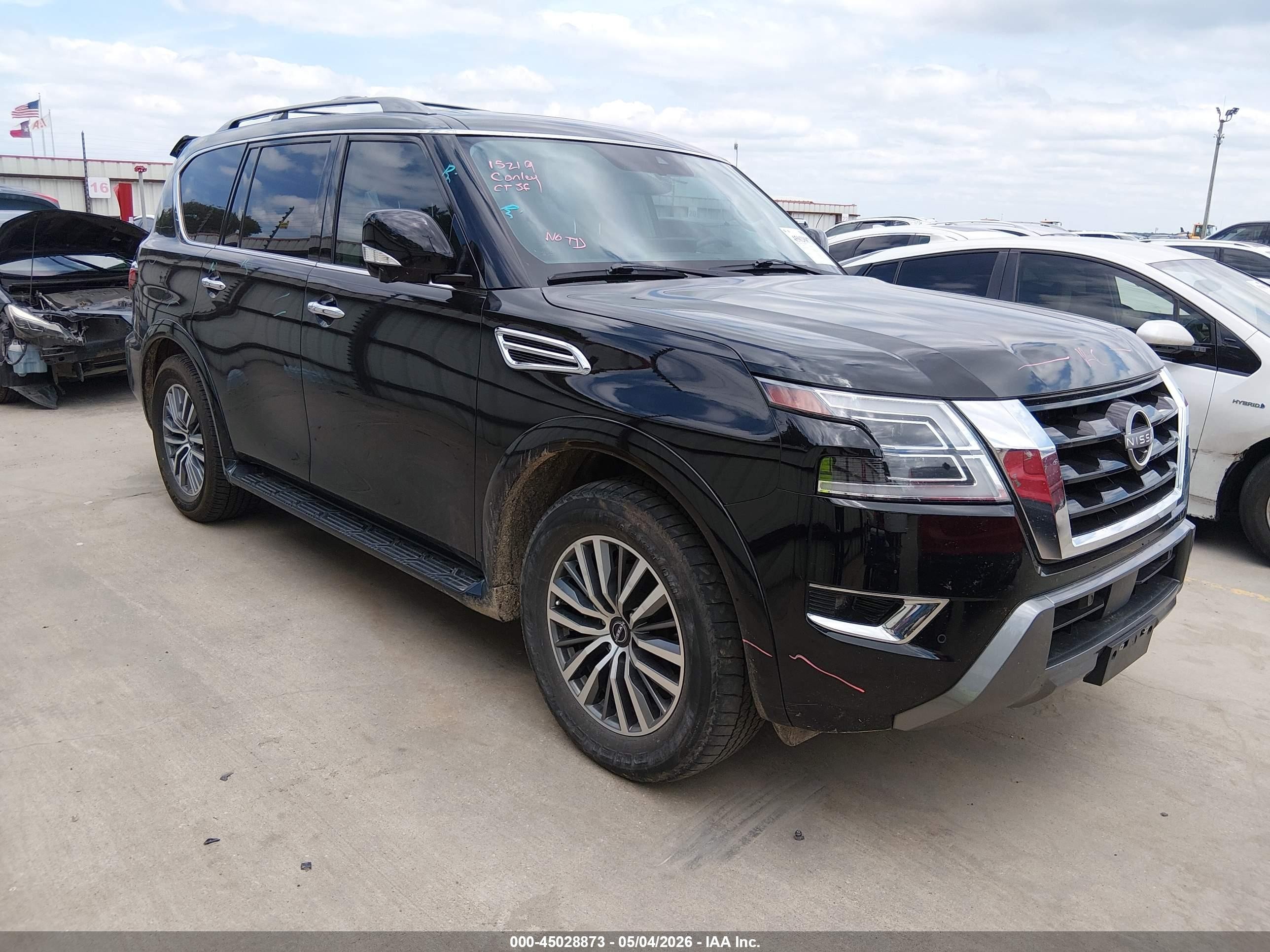 2023 Nissan Armada Sl 2wd Black vin: JN8AY2BCXP9180100