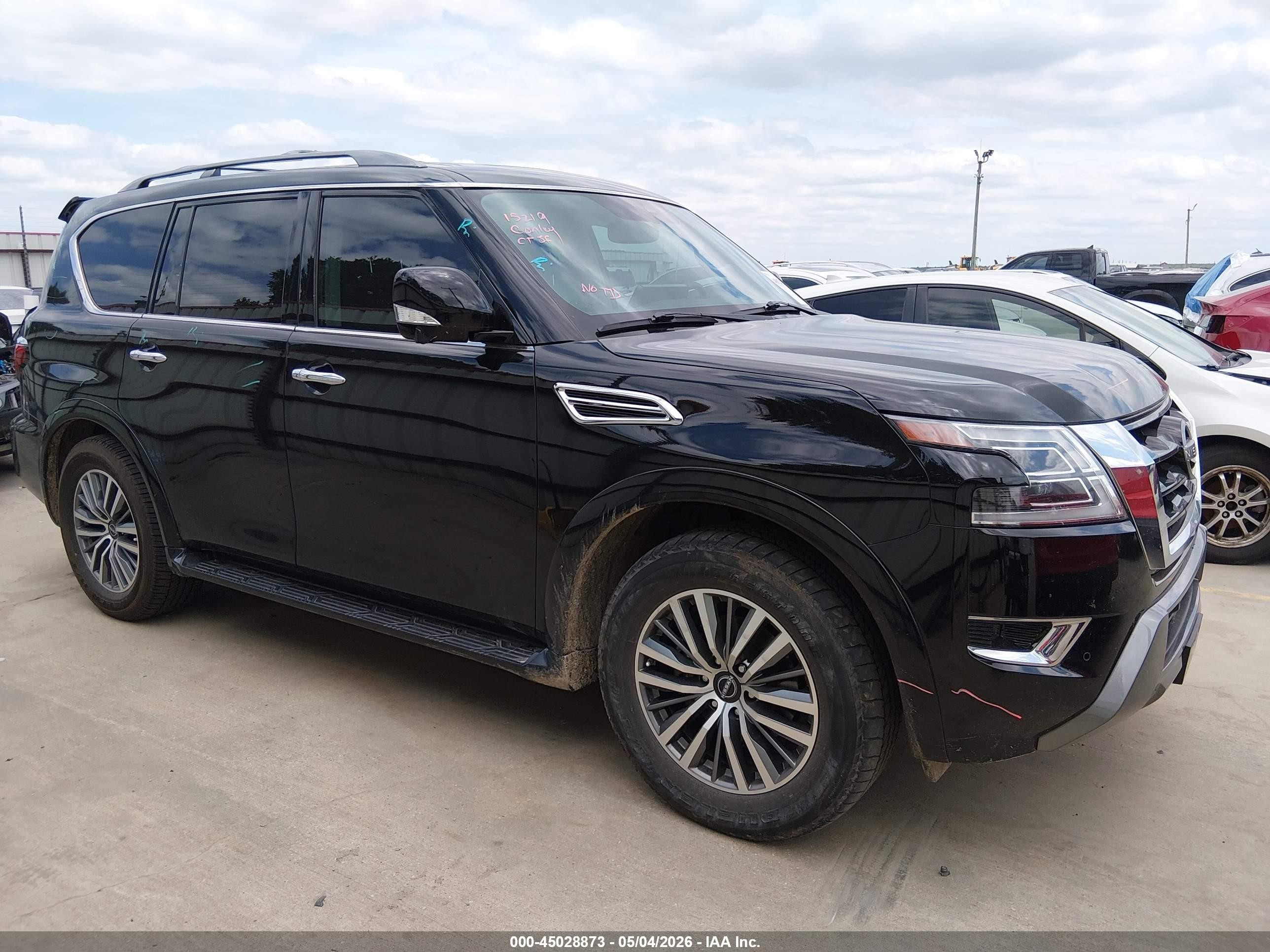 2023 Nissan Armada Sl 2wd Black vin: JN8AY2BCXP9180100