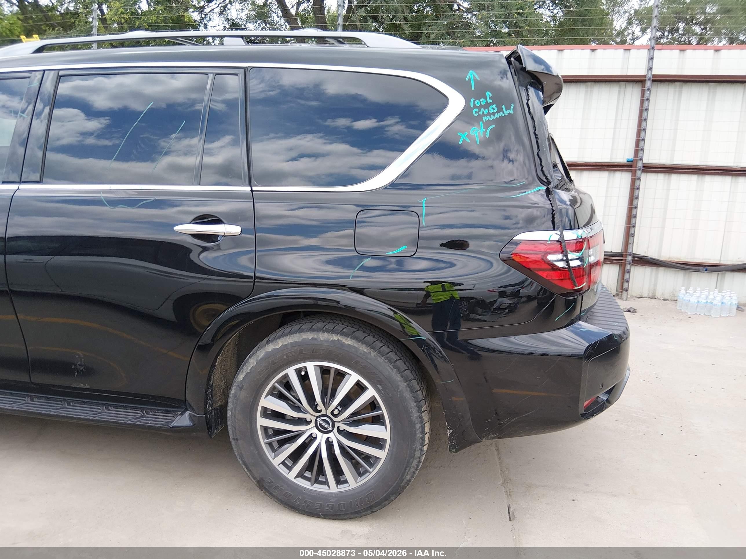 2023 Nissan Armada Sl 2wd Black vin: JN8AY2BCXP9180100