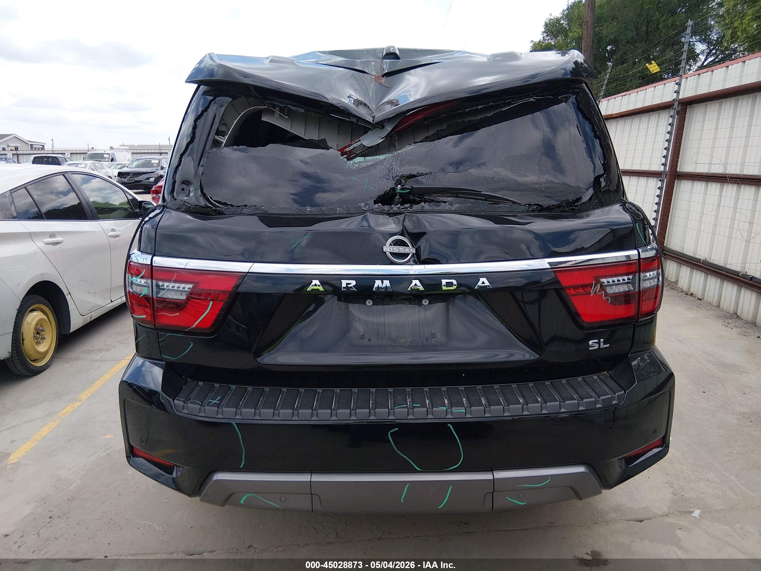 2023 Nissan Armada Sl 2wd Black vin: JN8AY2BCXP9180100