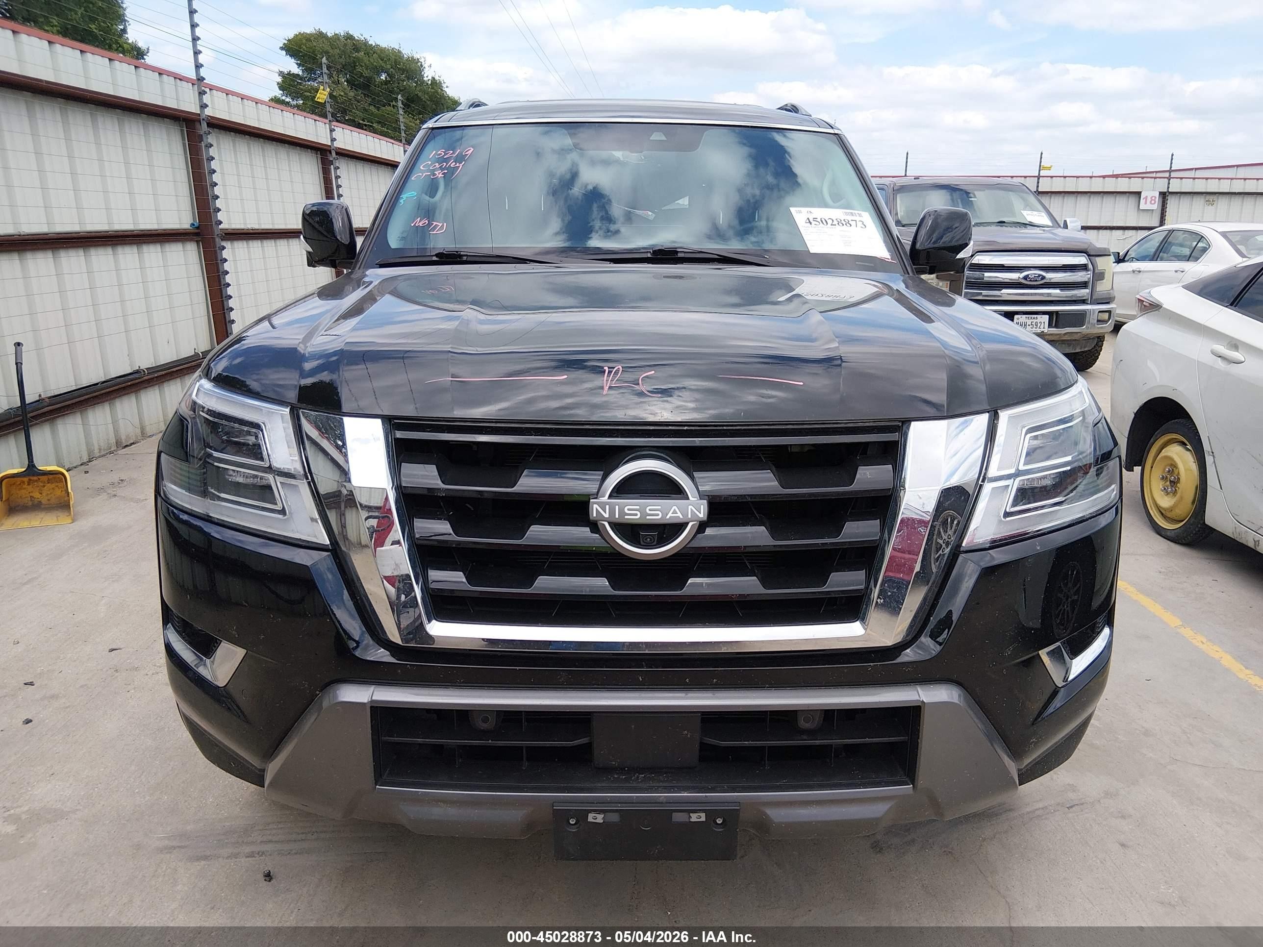 2023 Nissan Armada Sl 2wd Black vin: JN8AY2BCXP9180100