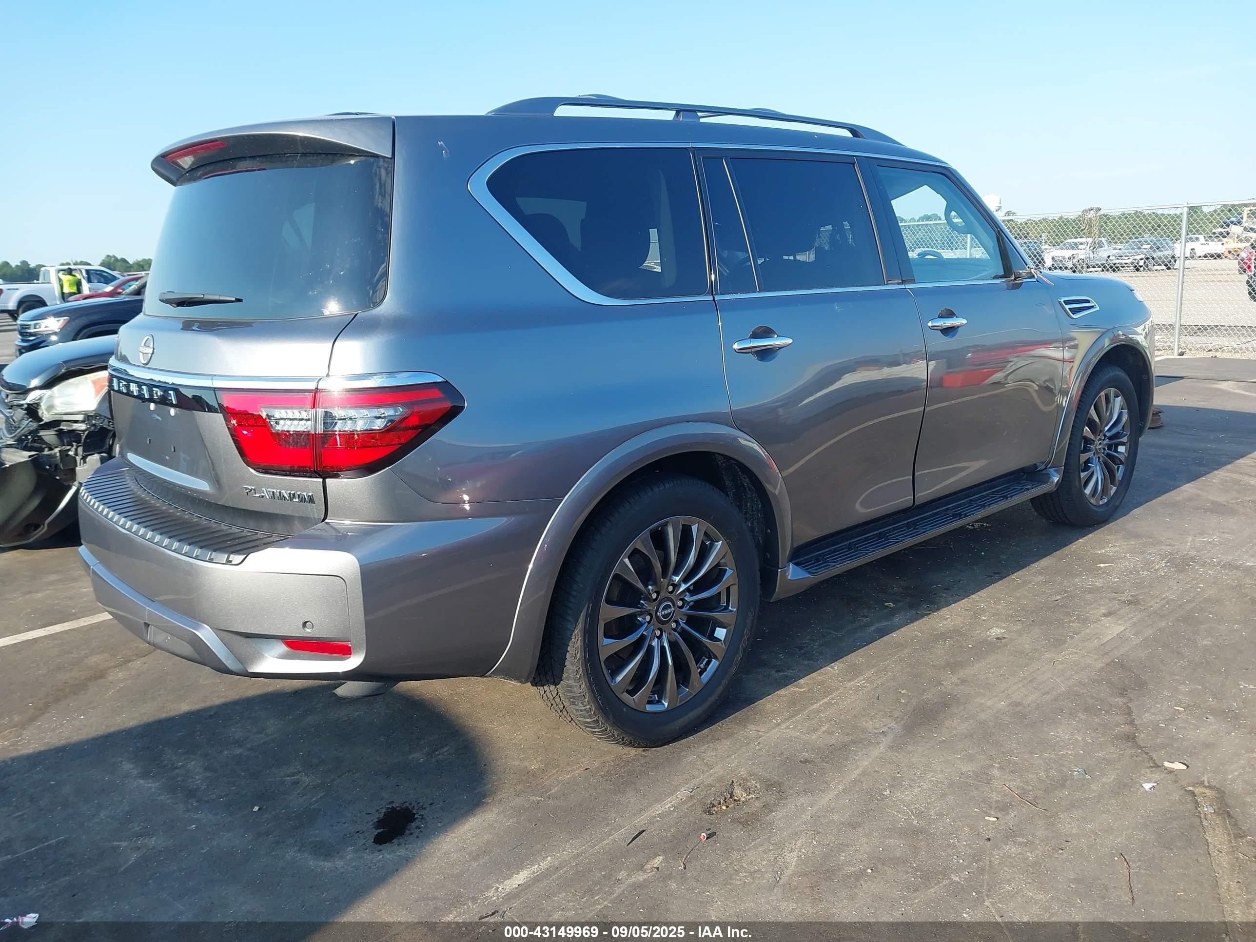 2023 Nissan Armada Platinum 2wd Gray vin: JN8AY2CC9P9182841