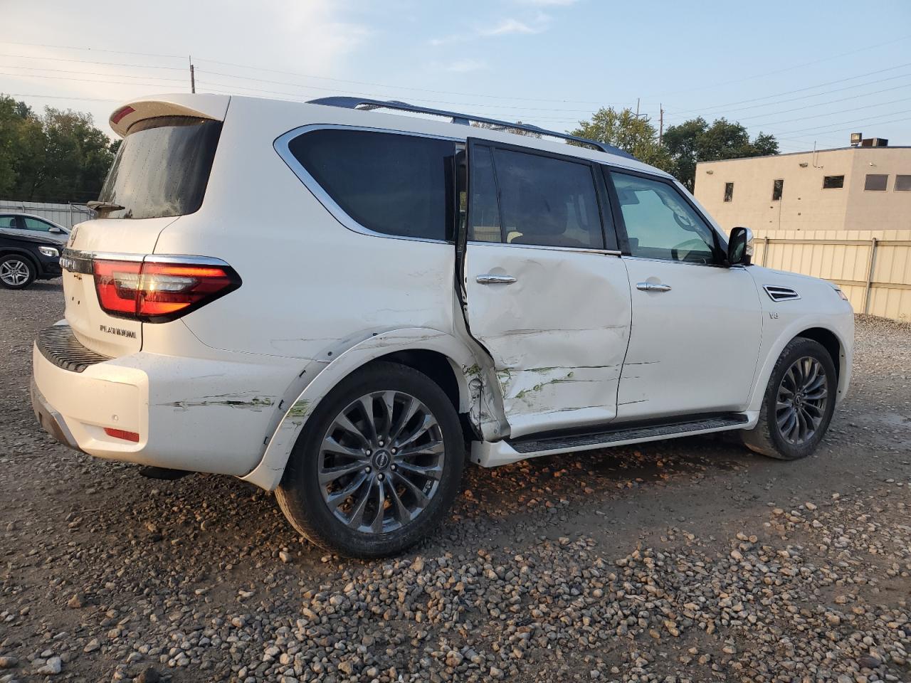 2022 Nissan Armada Platinum White vin: JN8AY2CD2N9677971