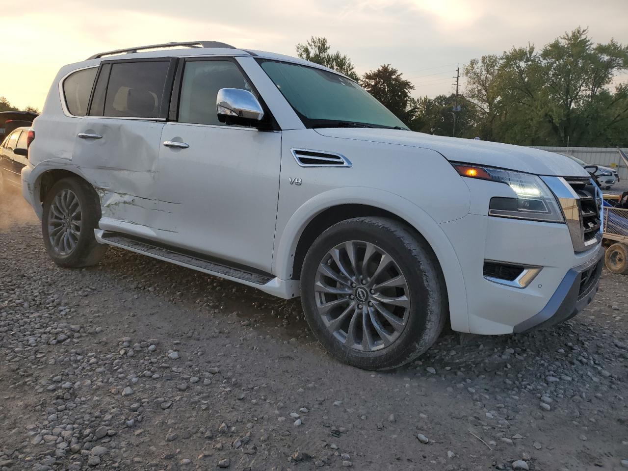2022 Nissan Armada Platinum White vin: JN8AY2CD2N9677971