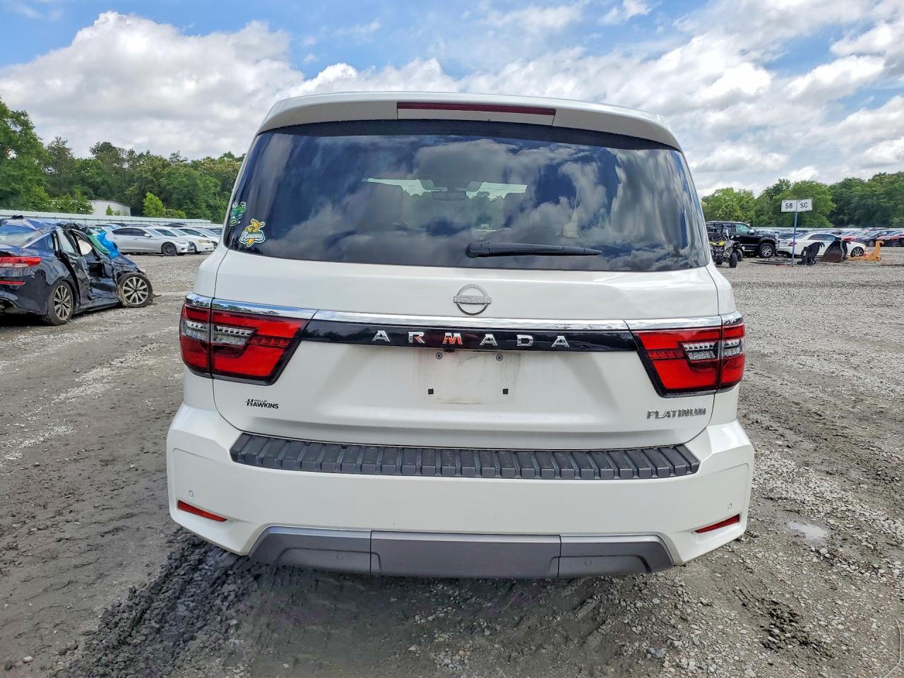 2023 Nissan Armada Platinum White vin: JN8AY2DA2P9402625