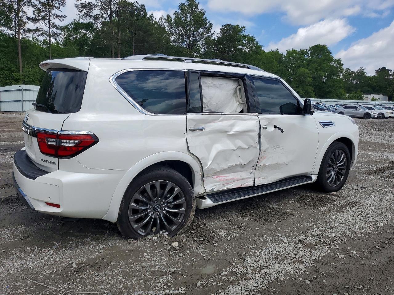 2023 Nissan Armada Platinum White vin: JN8AY2DA2P9402625