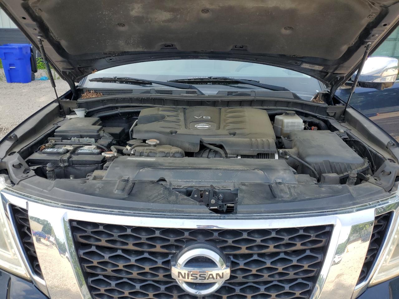 2018 Nissan Armada Sv Синий vin: JN8AY2NC0J9551817