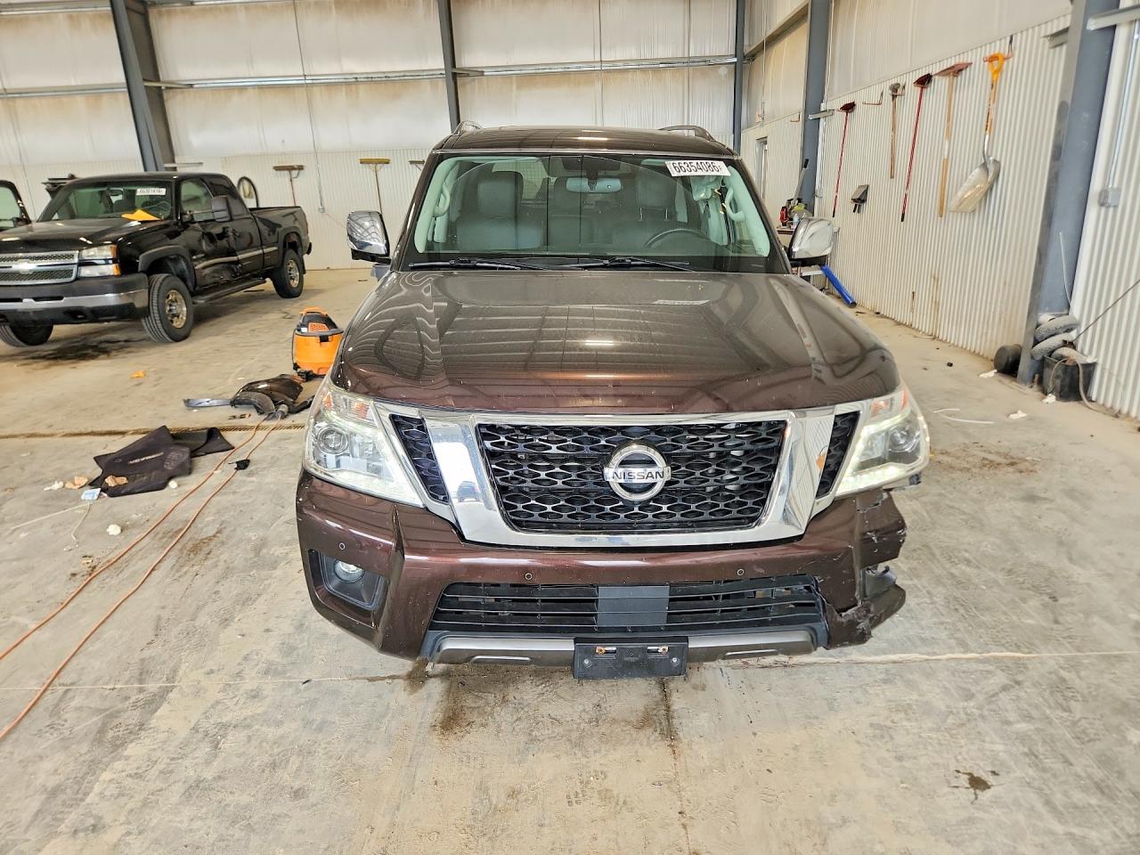 2019 Nissan Armada Sl Brown vin: JN8AY2NC6K9580756