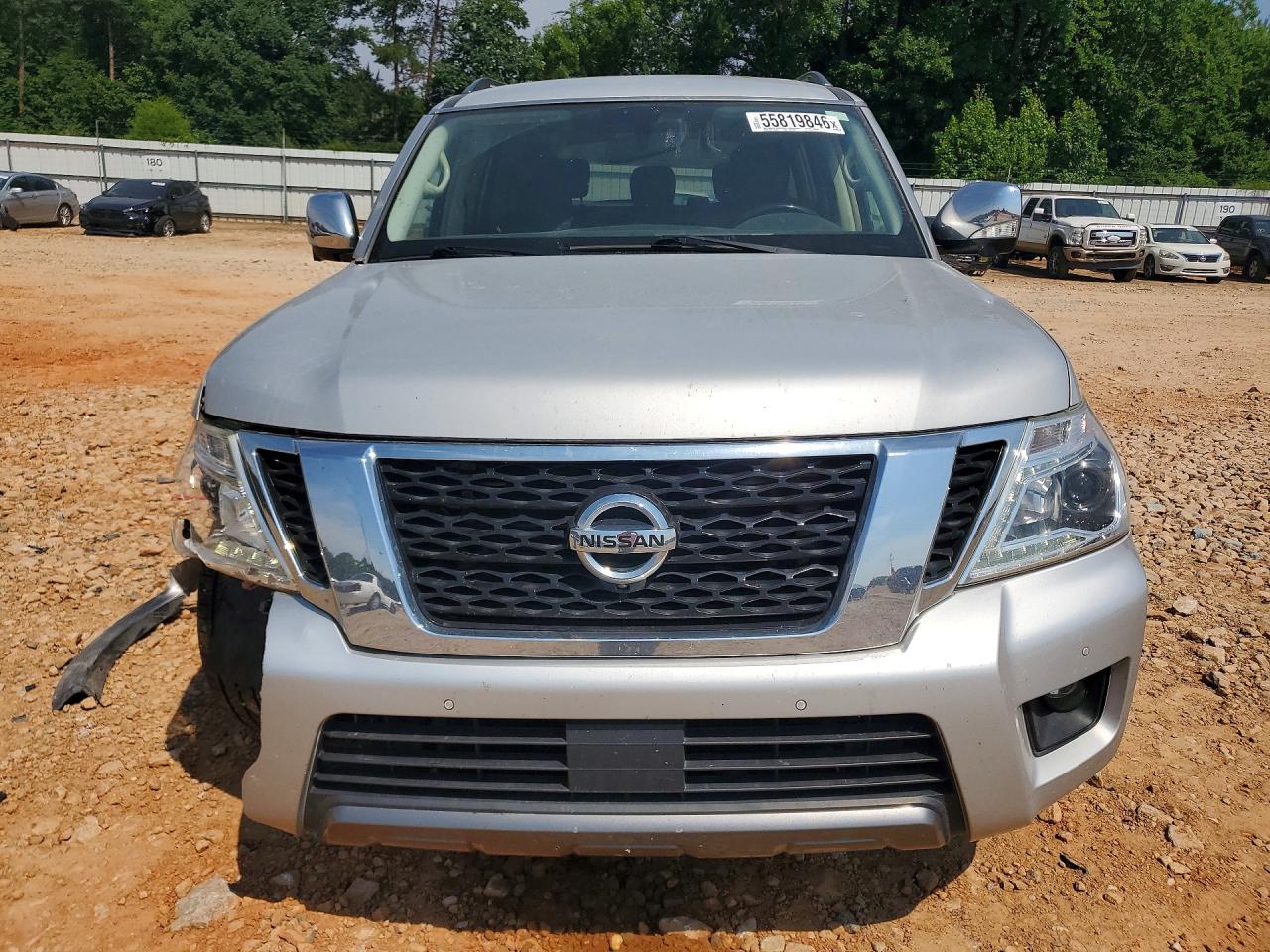 2020 Nissan Armada Silver vin: JN8AY2NC6LX516228