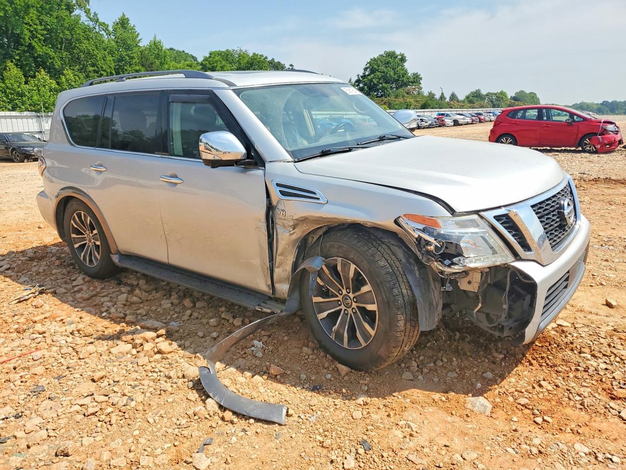 2020 Nissan Armada Silver vin: JN8AY2NC6LX516228