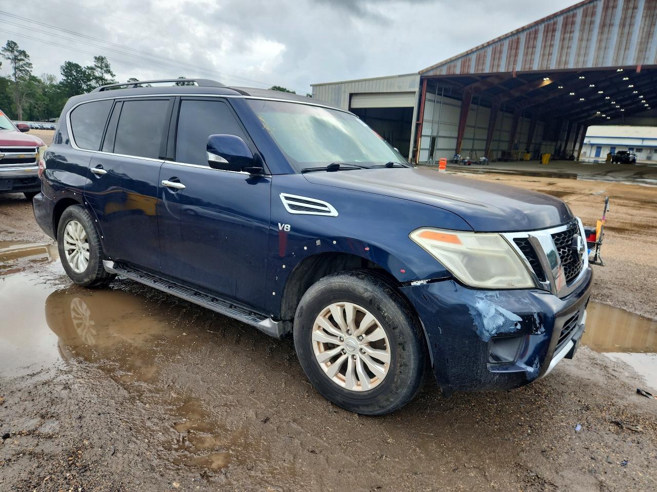2017 Nissan Armada Sv Blue vin: JN8AY2NC7H9506643