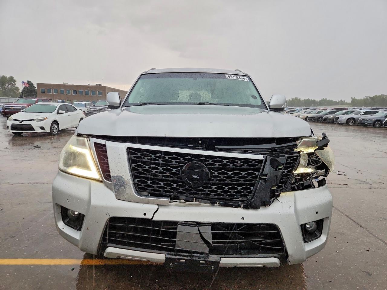 2017 Nissan Armada Sv Silver vin: JN8AY2NC7H9508537