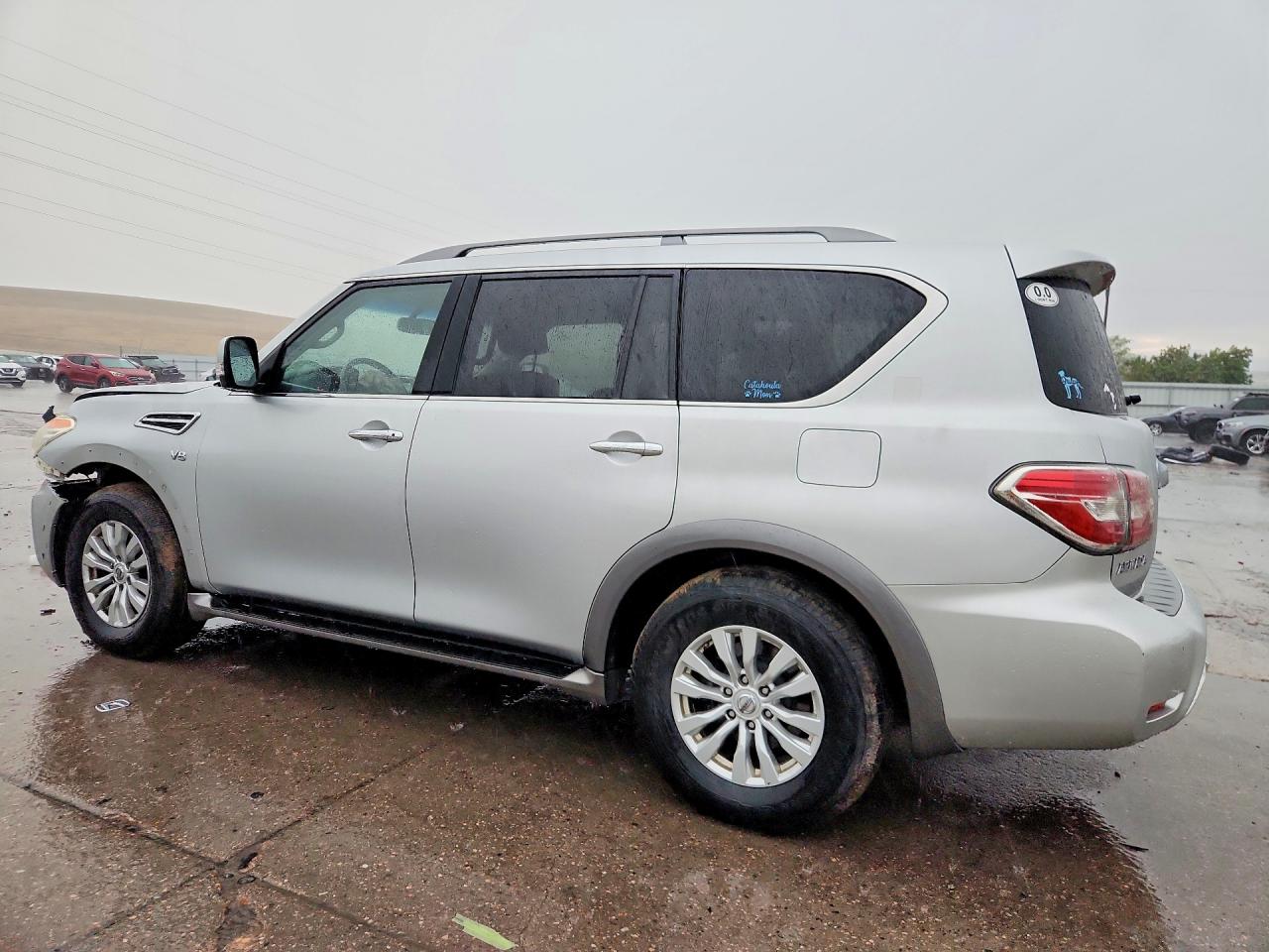 2017 Nissan Armada Sv Silver vin: JN8AY2NC7H9508537