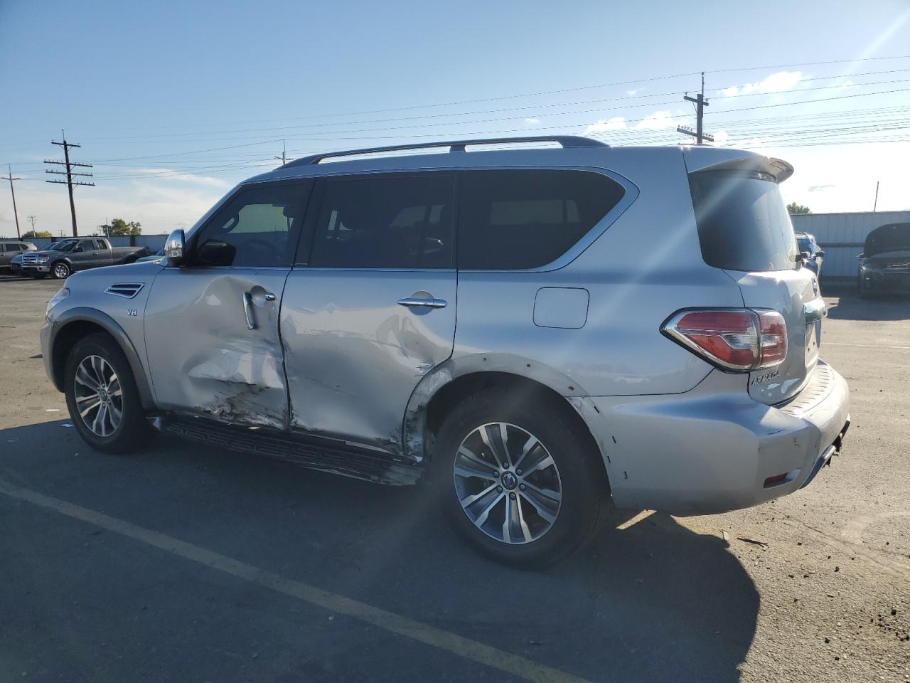 2019 Nissan Armada Sv Silver vin: JN8AY2NC9KX511426
