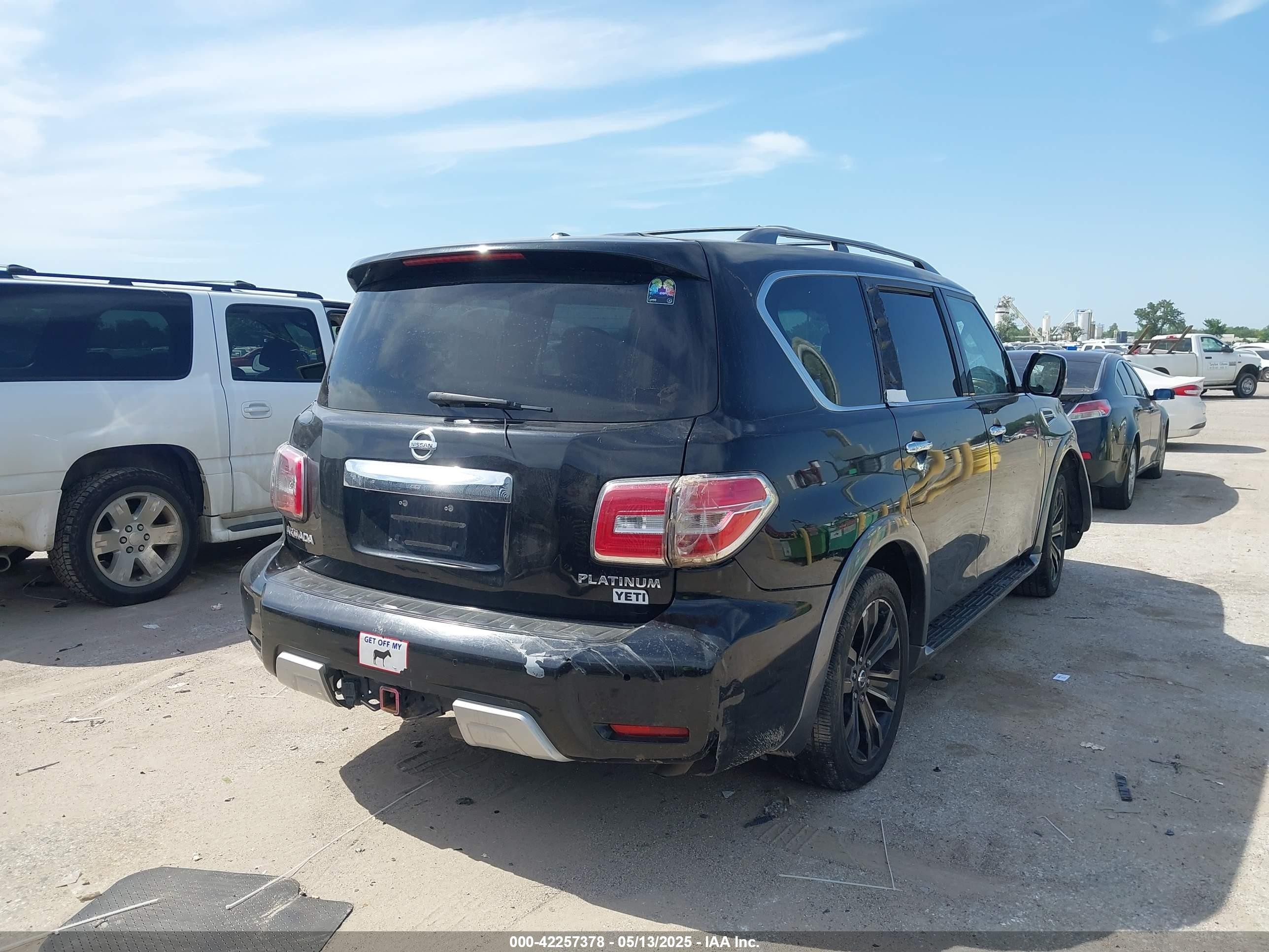 2017 Nissan Armada Platinum Black vin: JN8AY2ND2H9008908