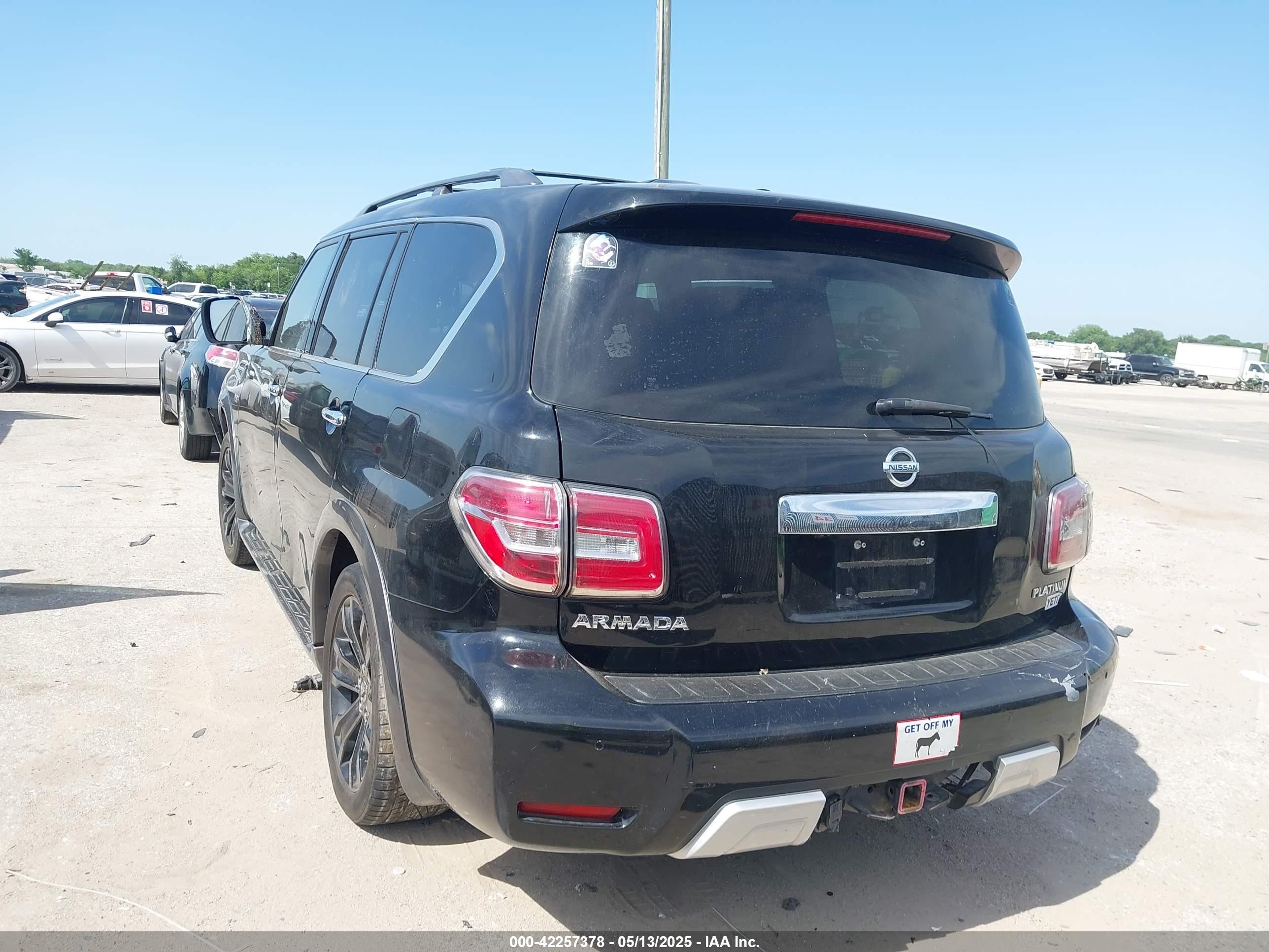 2017 Nissan Armada Platinum Black vin: JN8AY2ND2H9008908