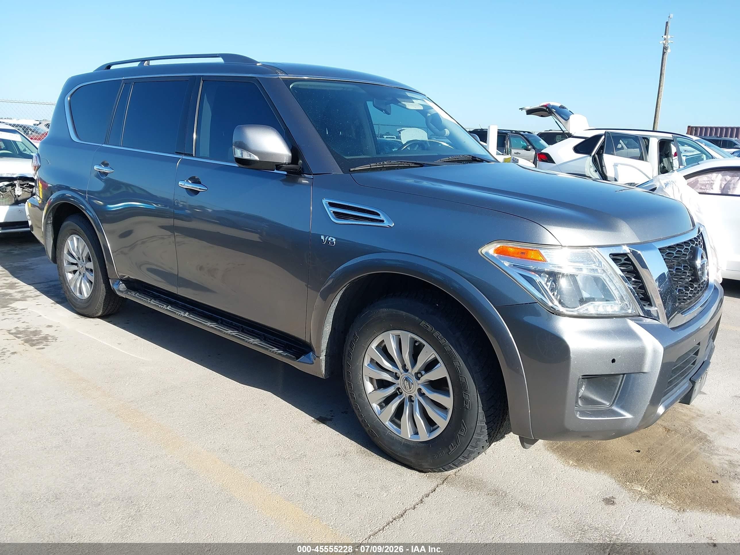 2019 Nissan Armada Sv Gray vin: JN8AY2ND2K9085396