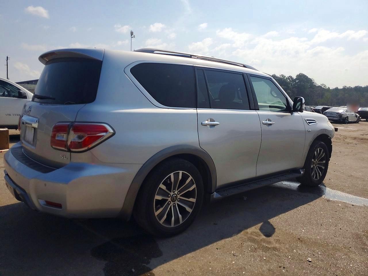 2019 Nissan Armada Sl Серебряный vin: JN8AY2ND2K9092476