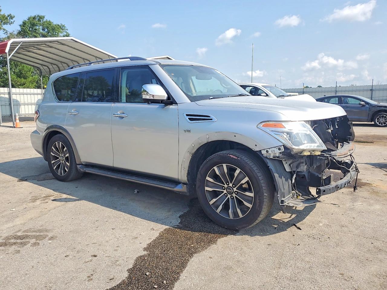 2019 Nissan Armada Sl Серебряный vin: JN8AY2ND2K9092476