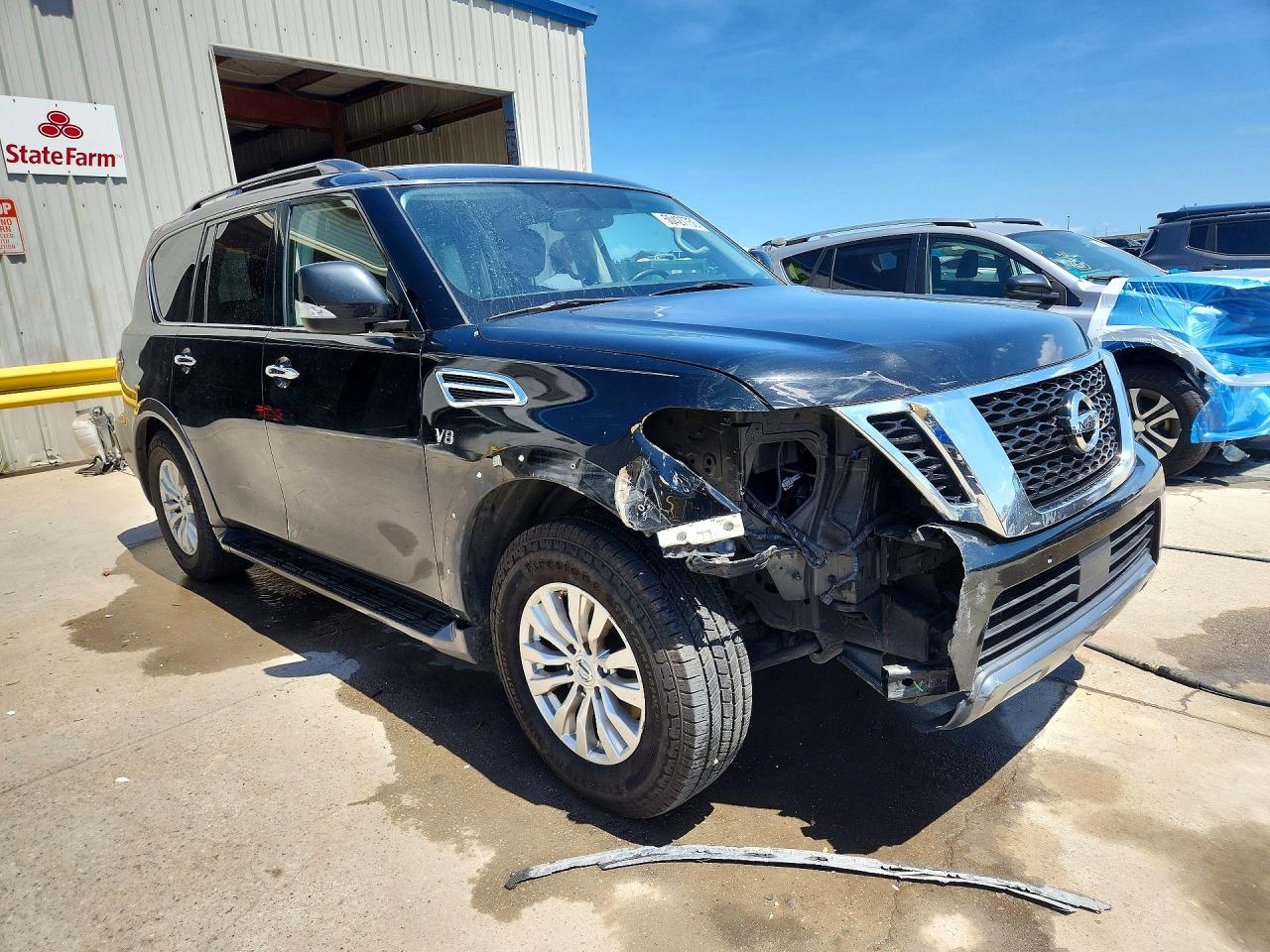 2019 Nissan Armada Sv Черный vin: JN8AY2ND3K9087030