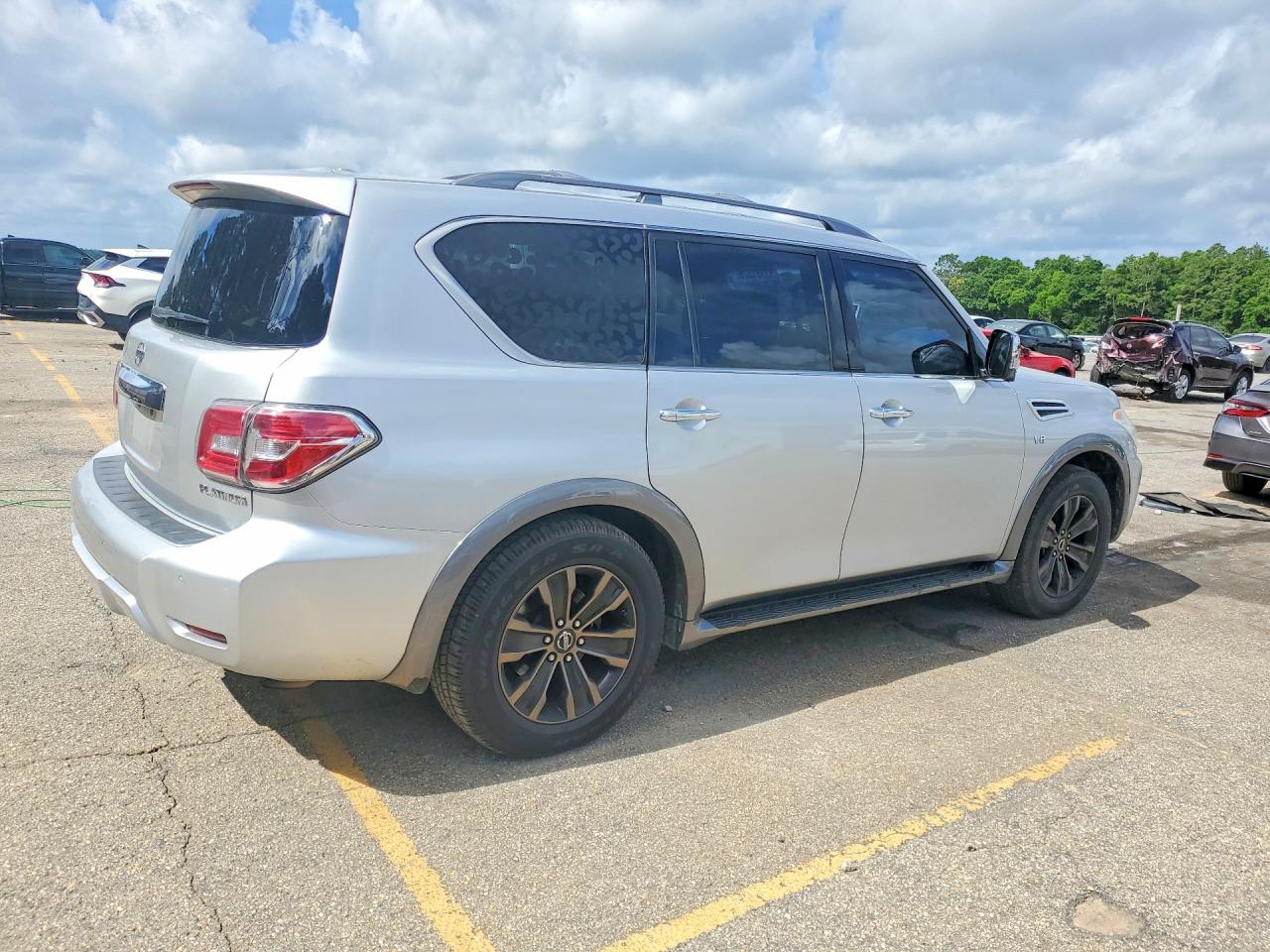 2017 Nissan Armada Platinum Silver vin: JN8AY2ND4H9010658