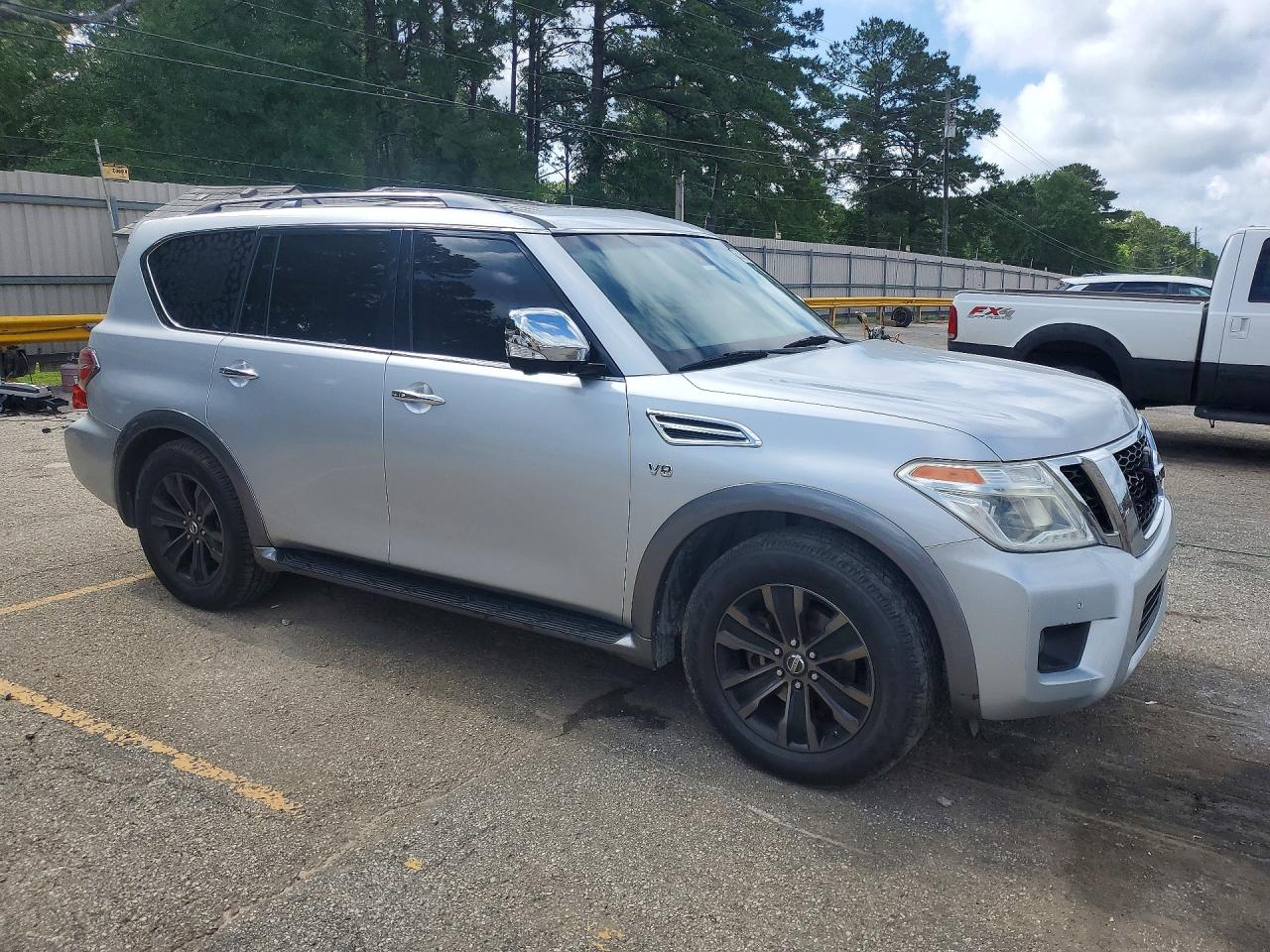 2017 Nissan Armada Platinum Silver vin: JN8AY2ND4H9010658