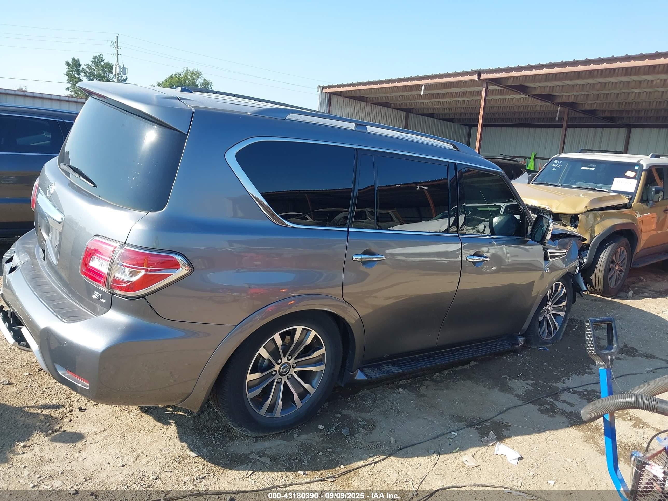 2018 Nissan Armada Sl Серый vin: JN8AY2ND6J9056272