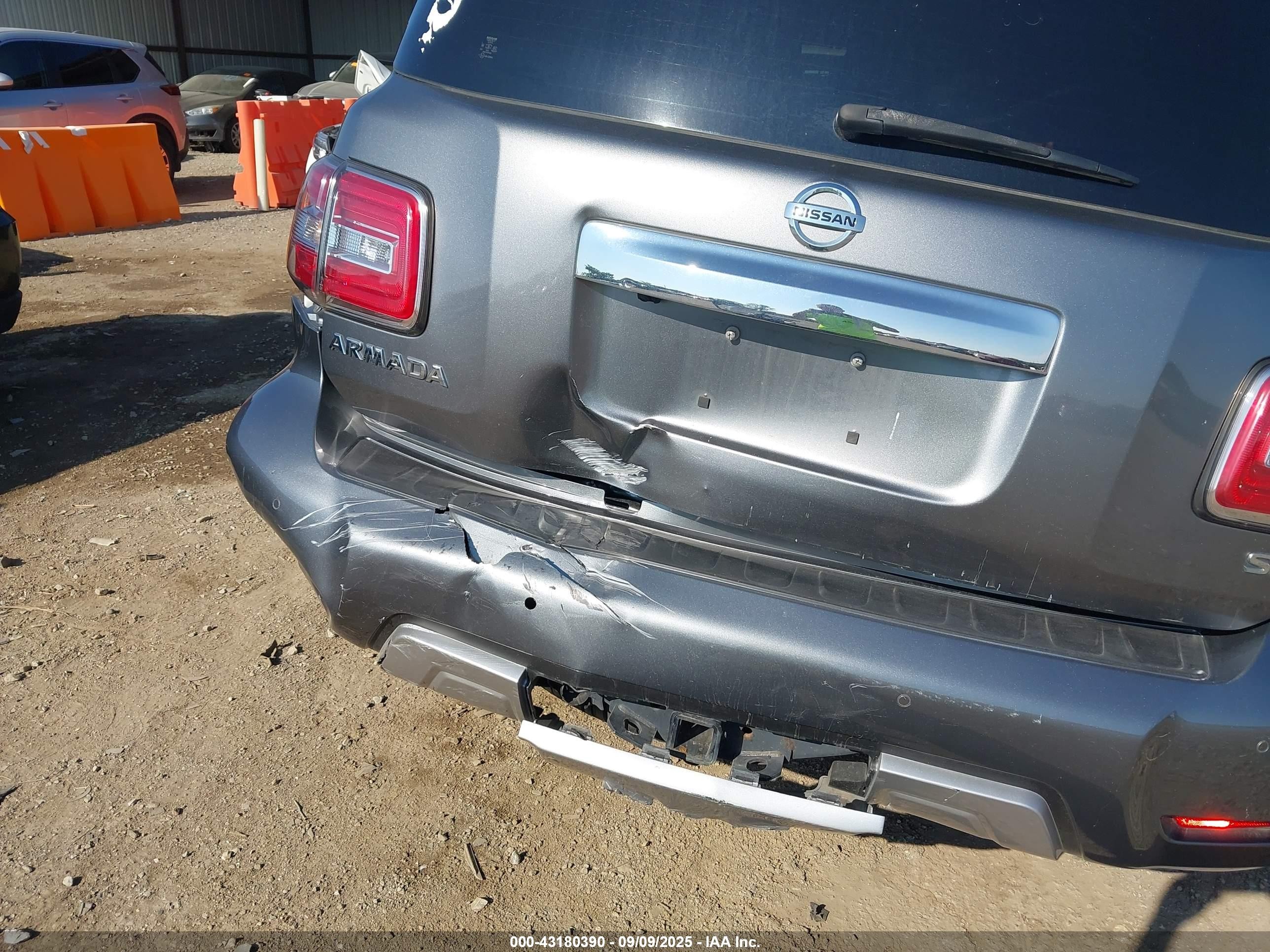 2018 Nissan Armada Sl Серый vin: JN8AY2ND6J9056272