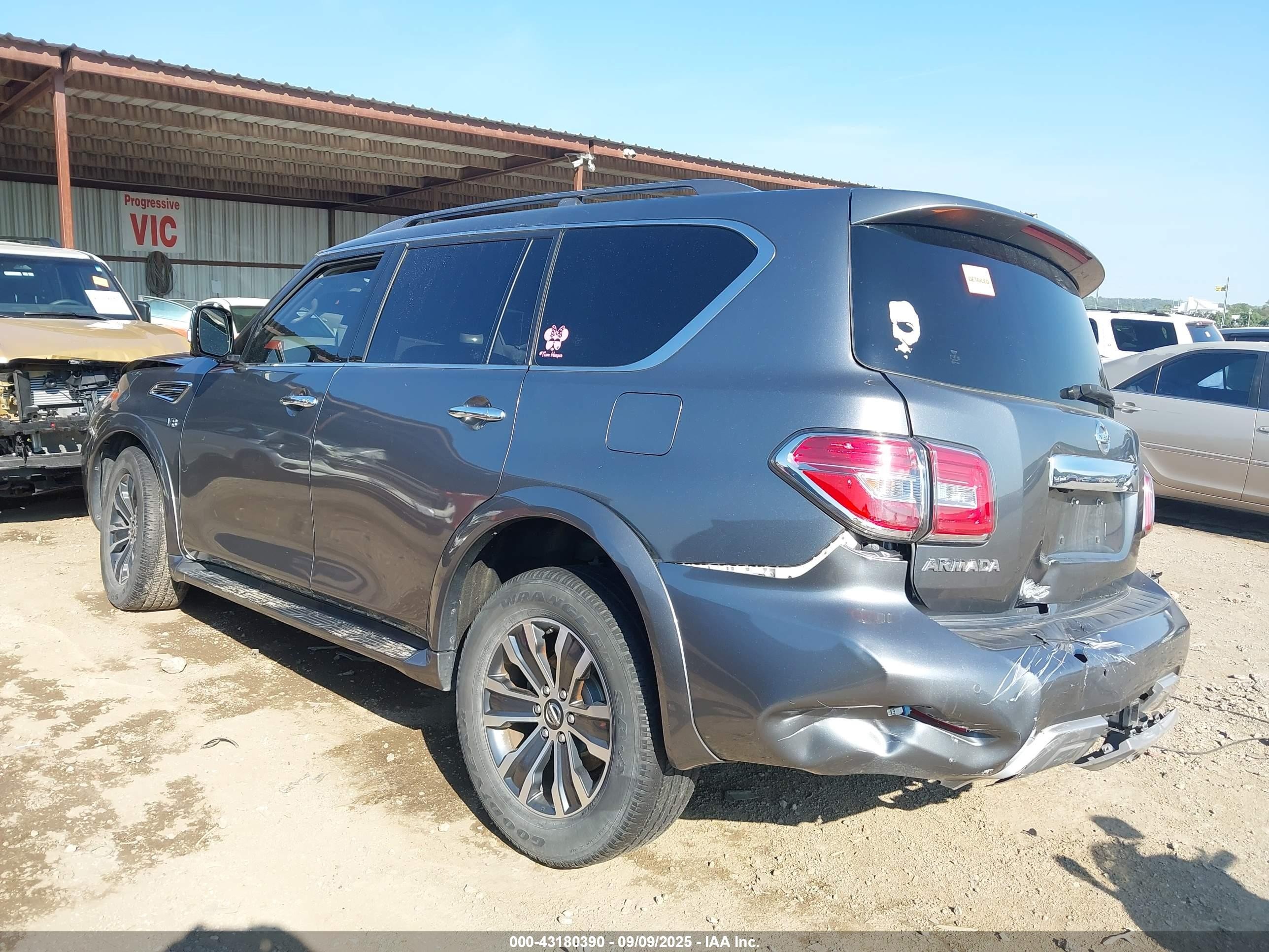 2018 Nissan Armada Sl Серый vin: JN8AY2ND6J9056272