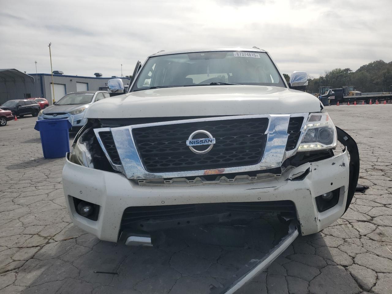 2018 Nissan Armada Sv Белый vin: JN8AY2ND7J9051632