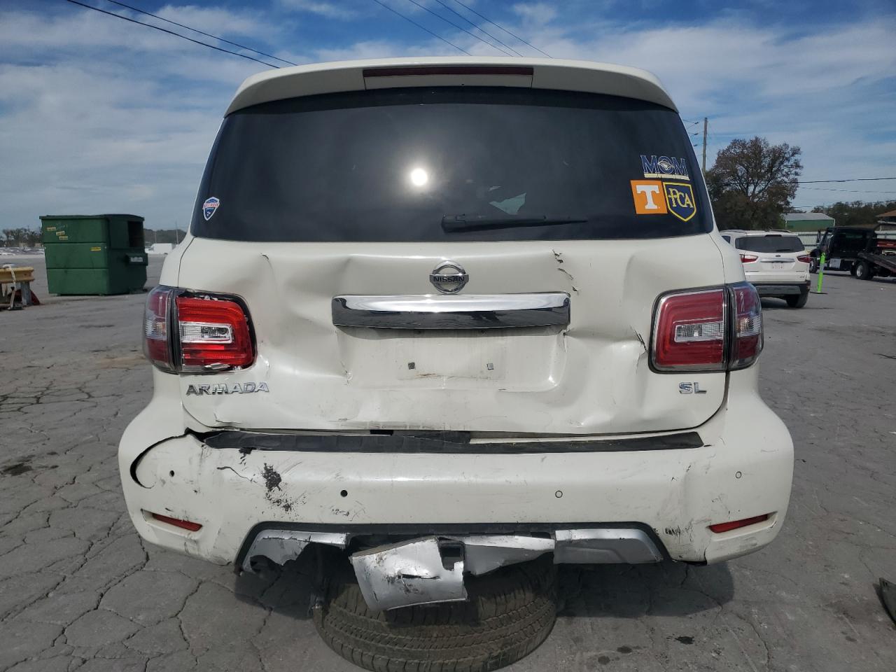 2018 Nissan Armada Sv Белый vin: JN8AY2ND7J9051632