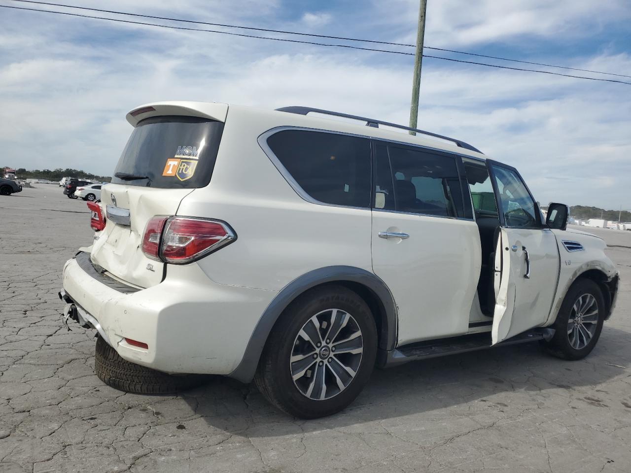 2018 Nissan Armada Sv Белый vin: JN8AY2ND7J9051632