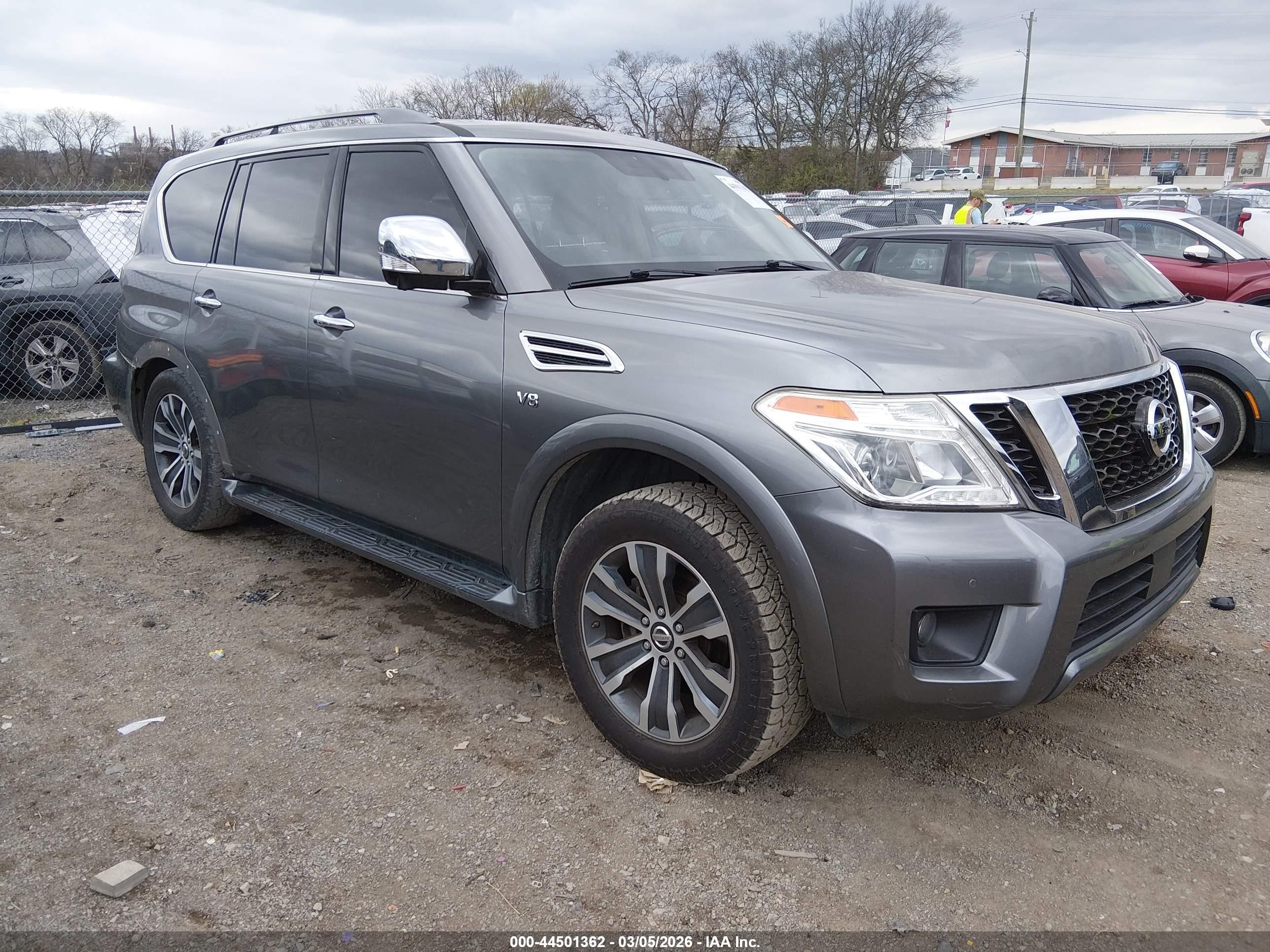 2019 Nissan Armada Sl Silver vin: JN8AY2ND9K9088599