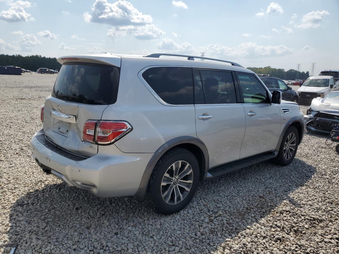 2018 Nissan Armada Sv Серебряный vin: JN8AY2NDXJX003215