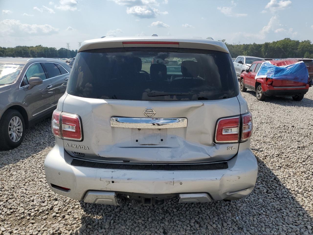 2018 Nissan Armada Sv Серебряный vin: JN8AY2NDXJX003215