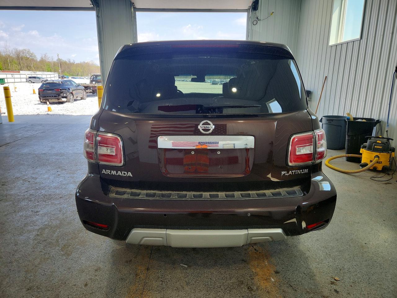 2017 Nissan Armada Platinum Maroon vin: JN8AY2NE3H9700653