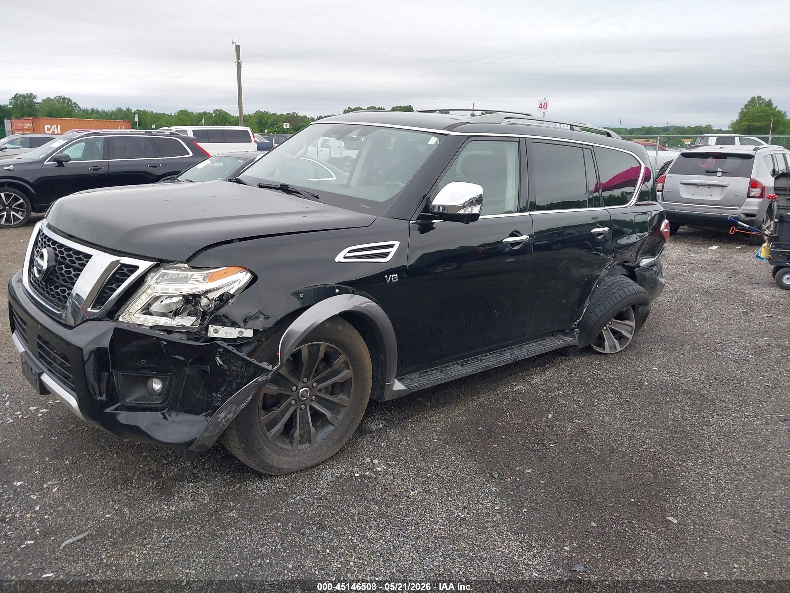 2018 Nissan Armada Platinum Black vin: JN8AY2NE4J9733599