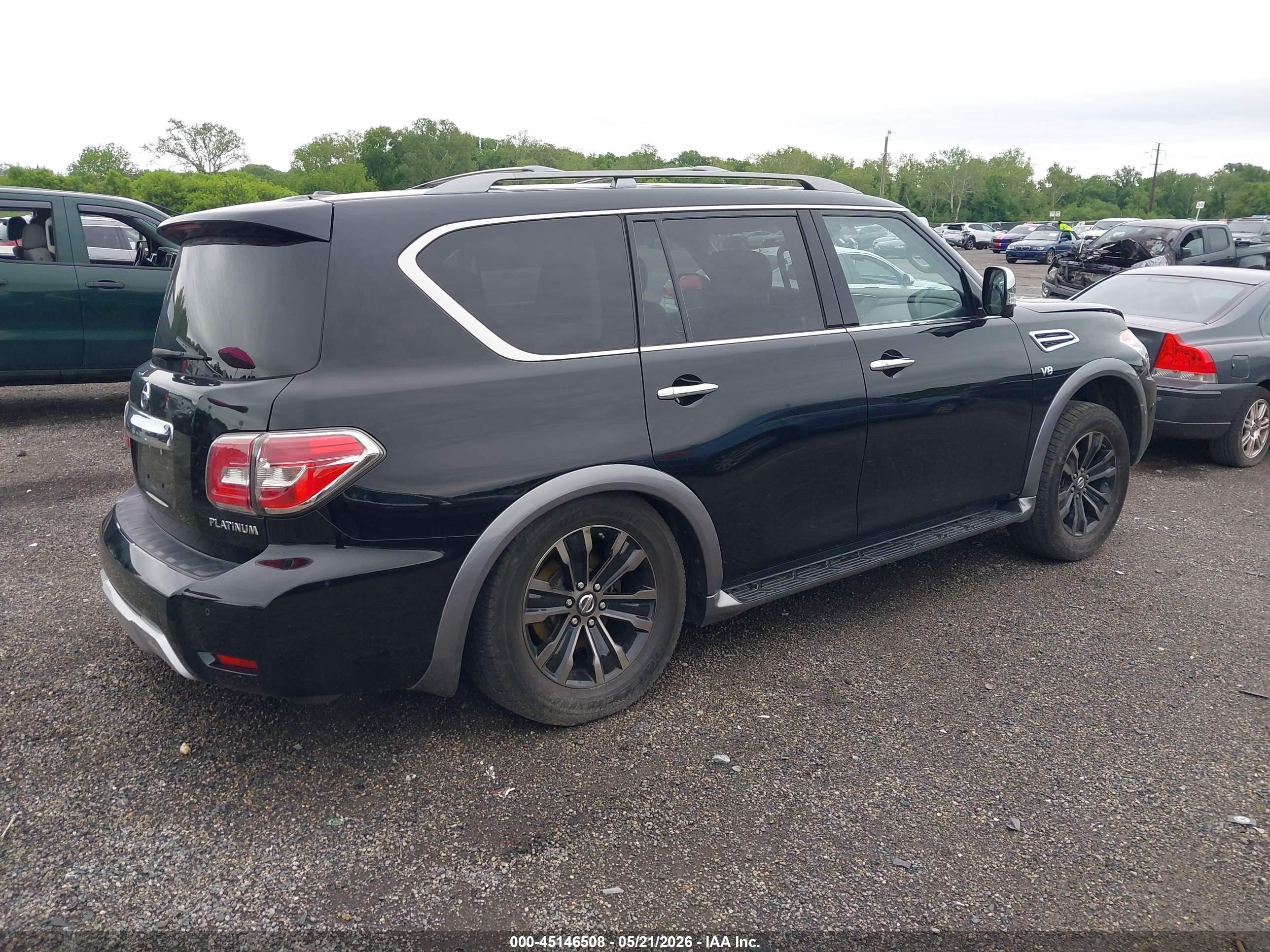 2018 Nissan Armada Platinum Black vin: JN8AY2NE4J9733599