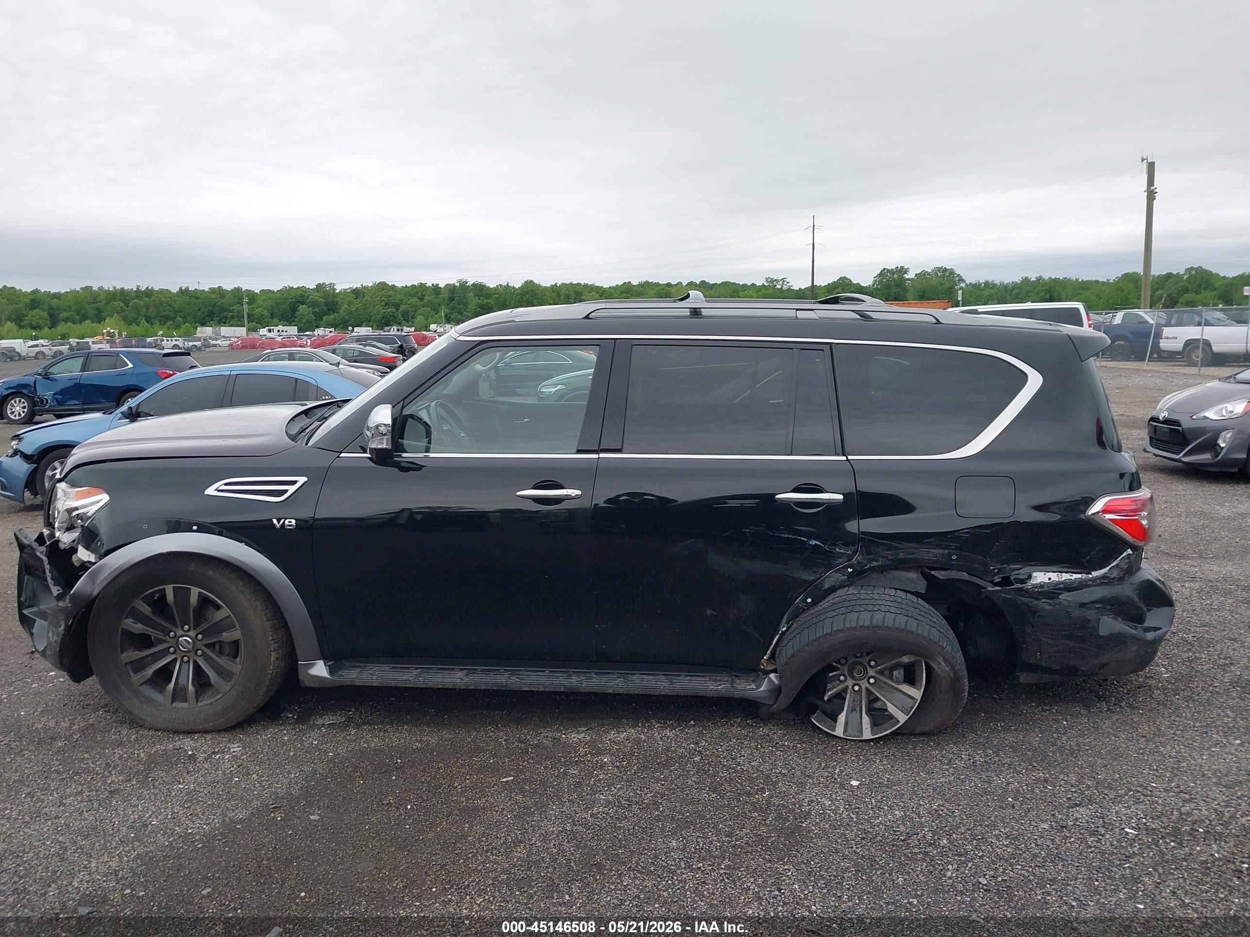 2018 Nissan Armada Platinum Black vin: JN8AY2NE4J9733599
