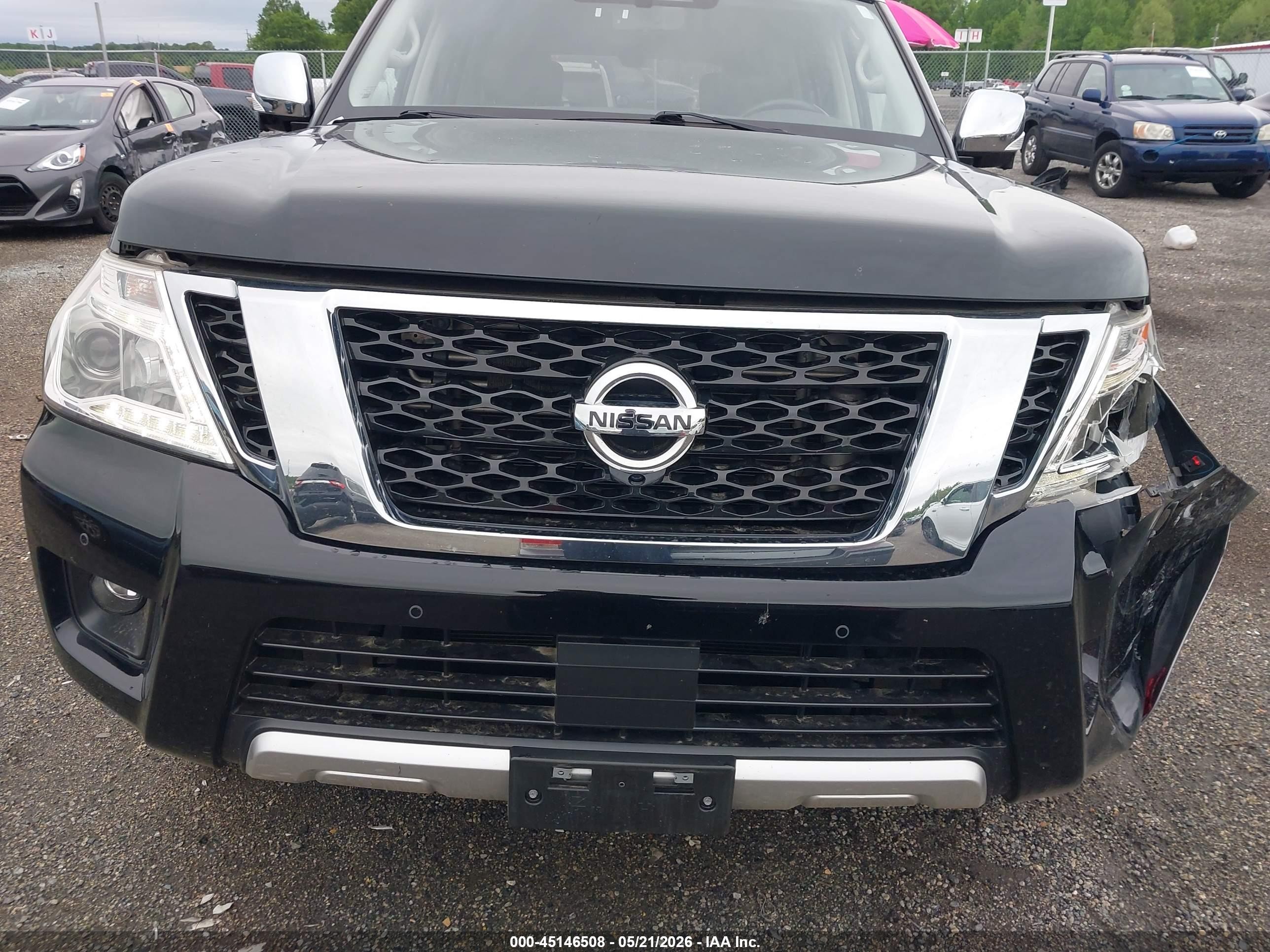 2018 Nissan Armada Platinum Black vin: JN8AY2NE4J9733599