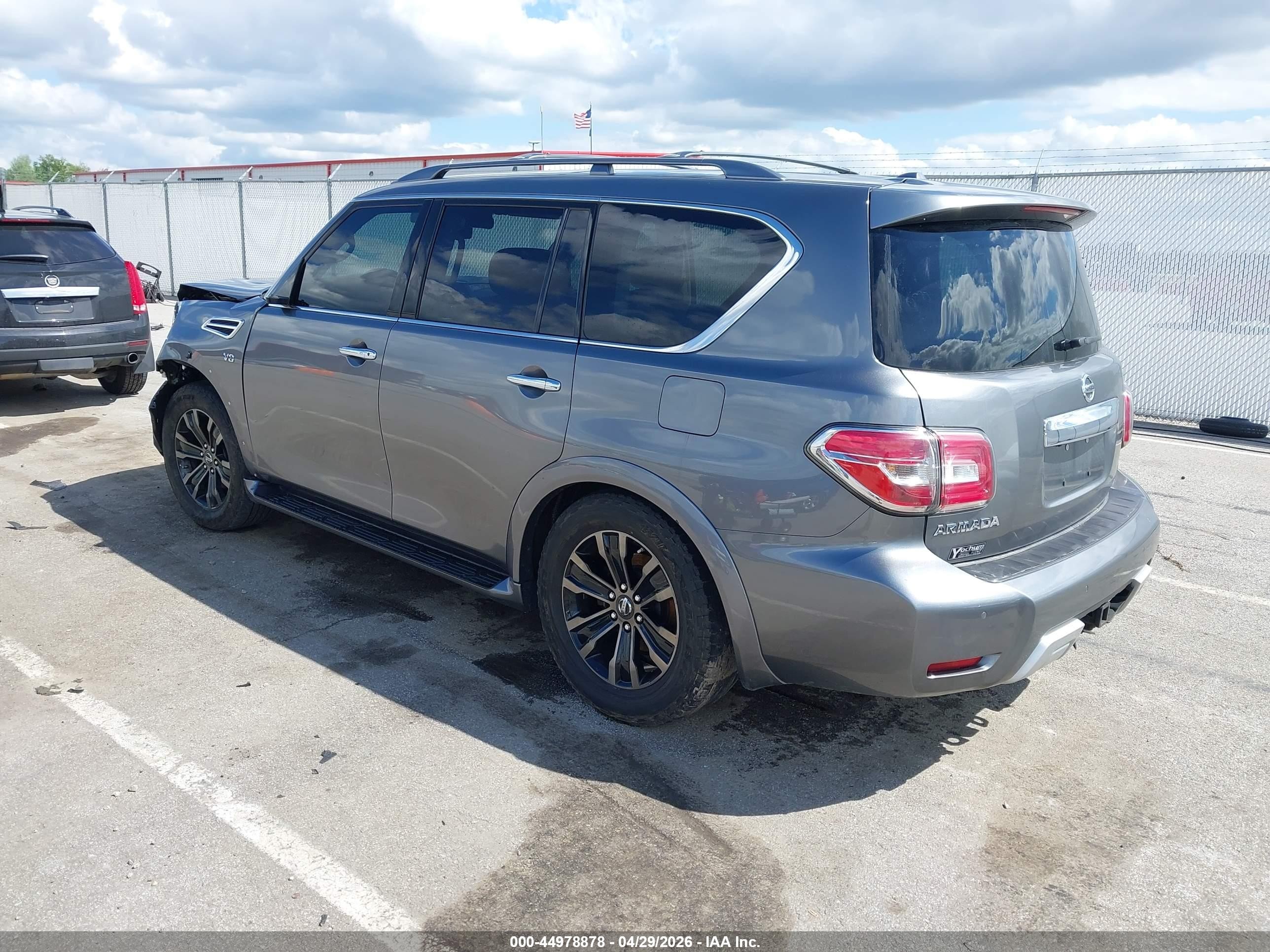 2018 Nissan Armada Platinum Серый vin: JN8AY2NE8J9730592