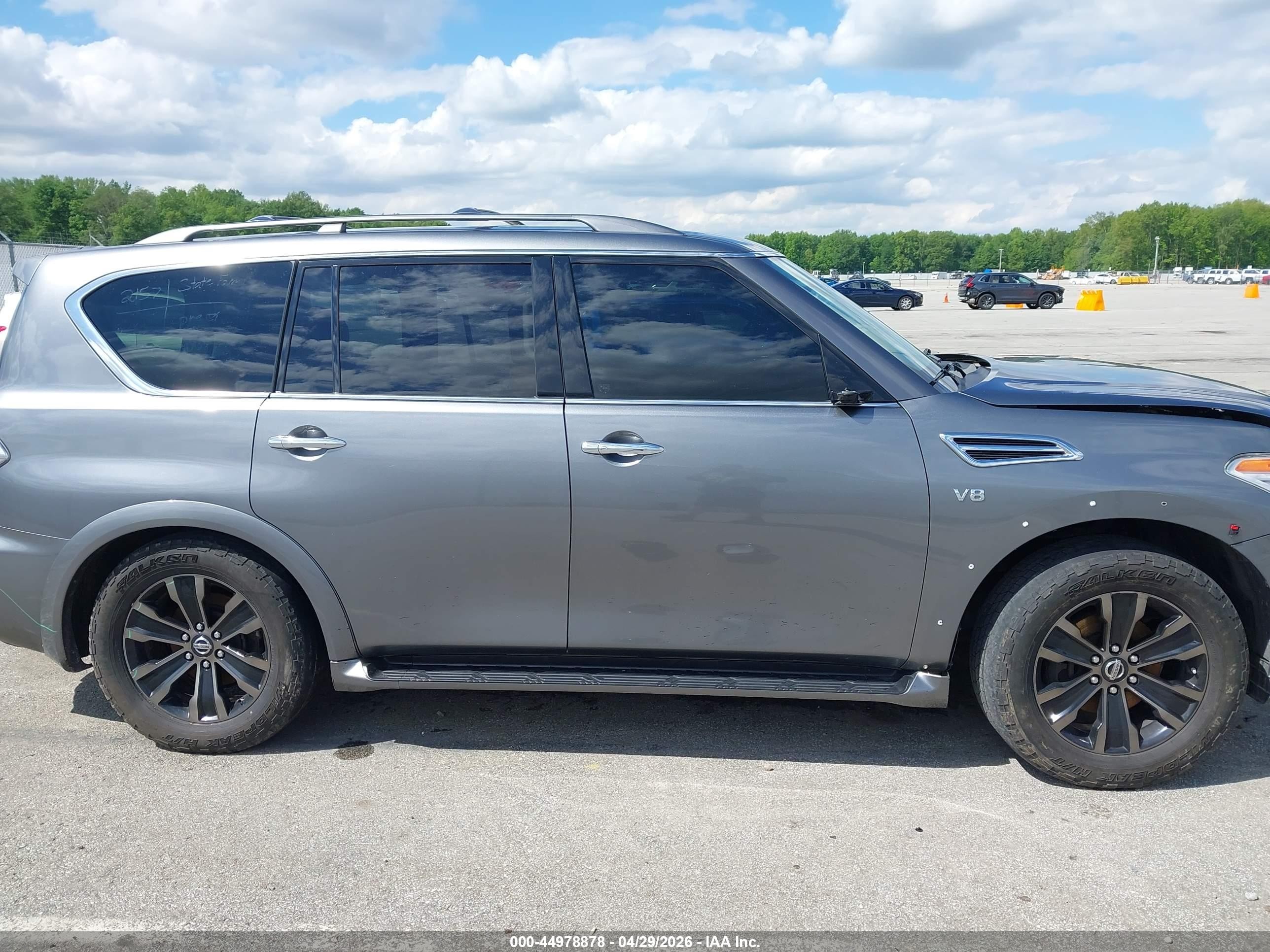 2018 Nissan Armada Platinum Серый vin: JN8AY2NE8J9730592