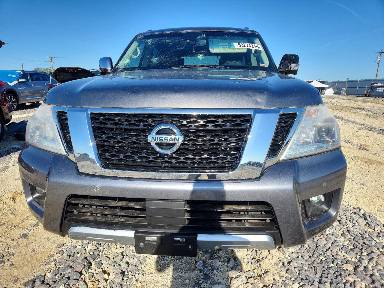 2017 Nissan Armada Platinum Gray vin: JN8AY2NE9H9702861